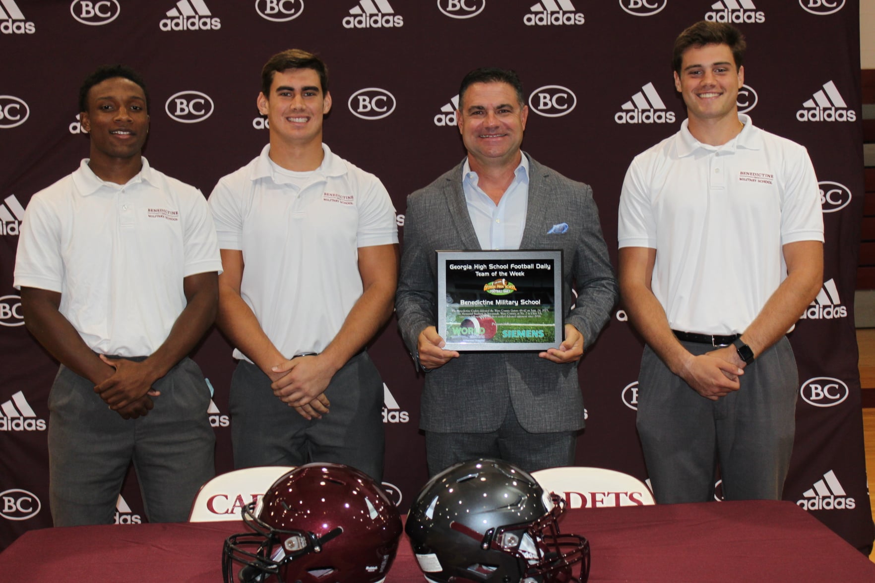 benedictine military school football helmet (2020) Congratulations to Benedictine Military School
