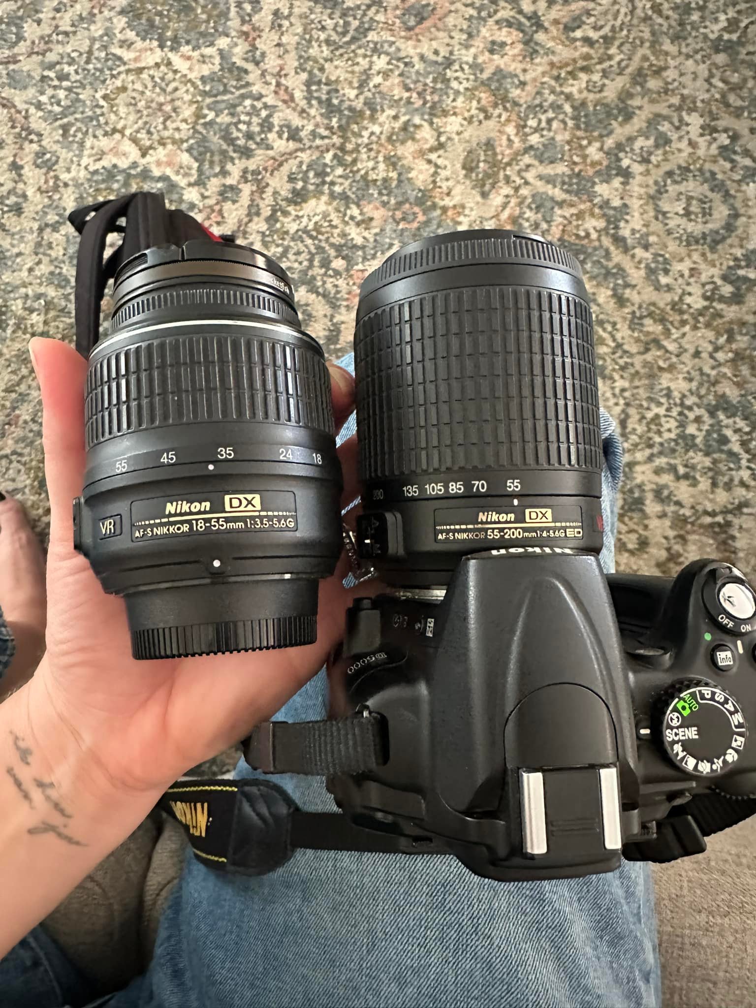 What are tips for using Nikon D5000 in manual mode for family photos?