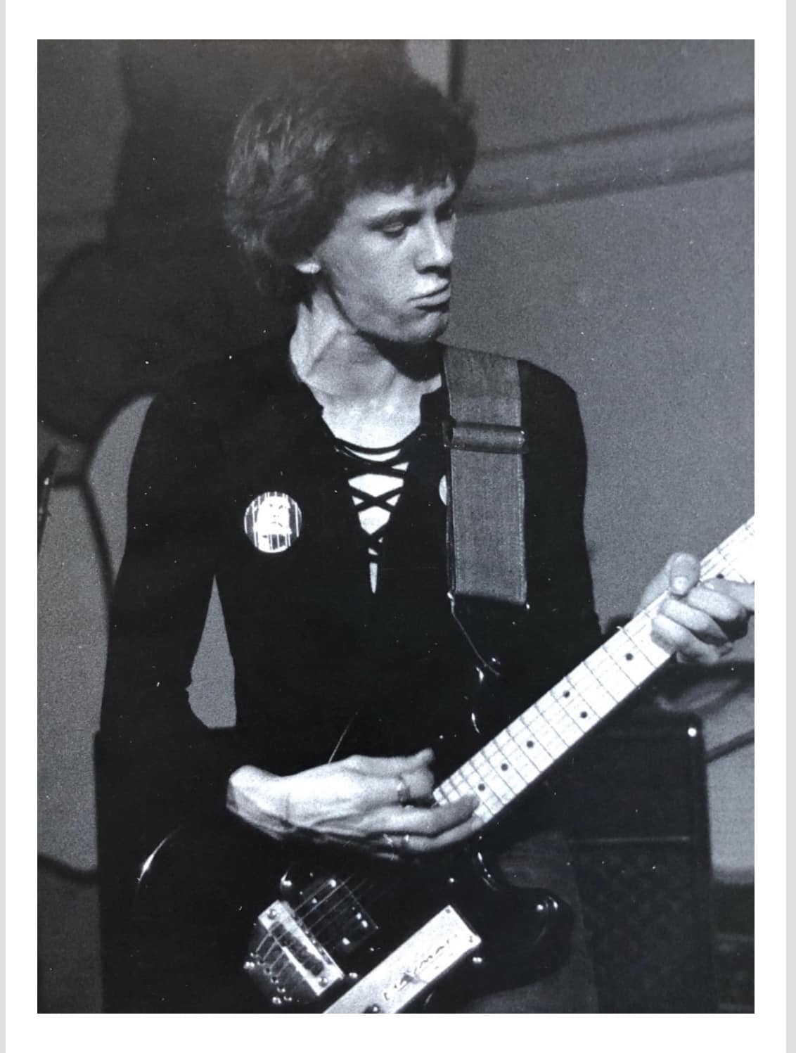 Adrian Smith of IRON MAIDEN Photo from Young Guitar Magazine, May
