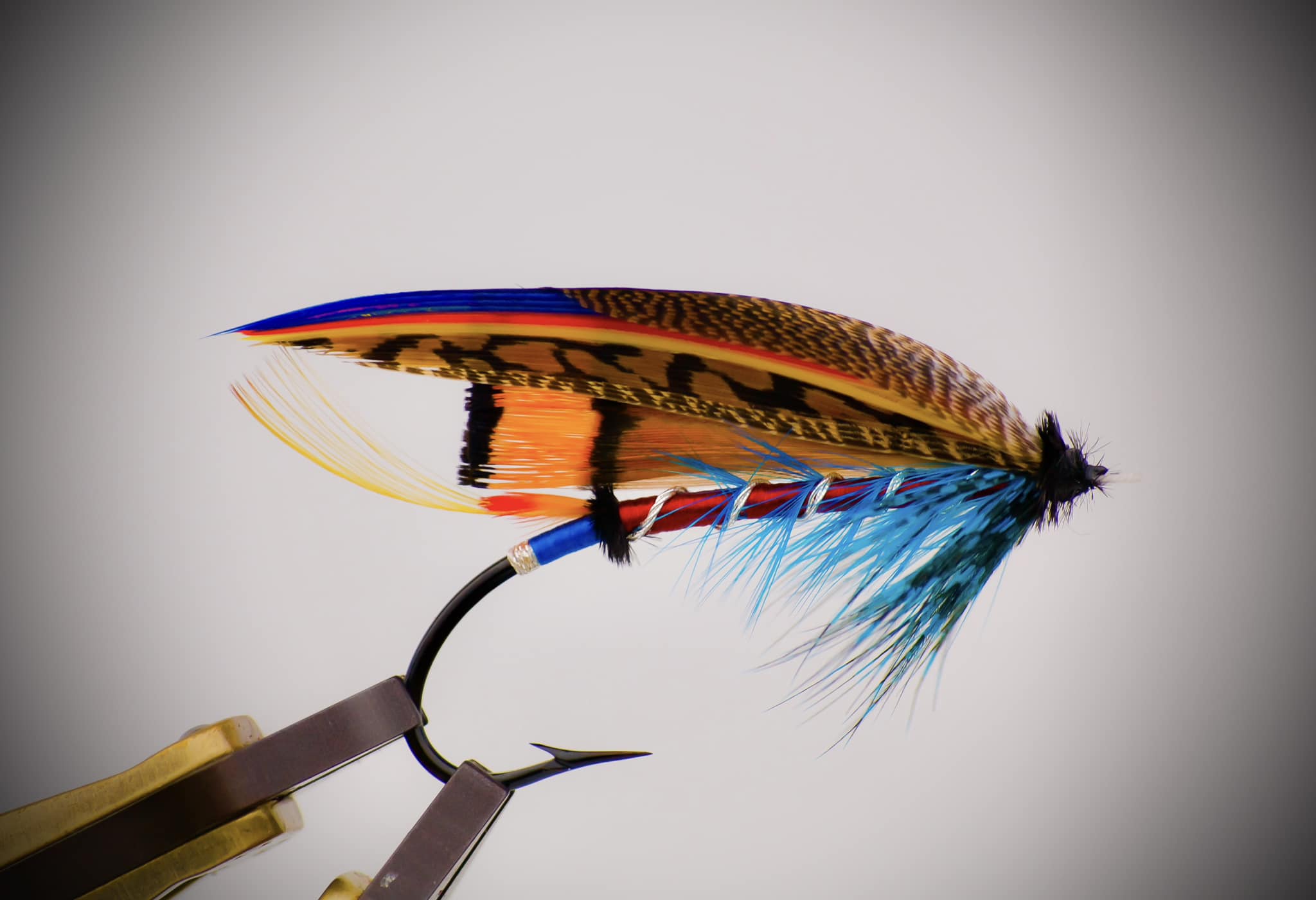 Classic salmon flies tied by Hardy Tackle tier