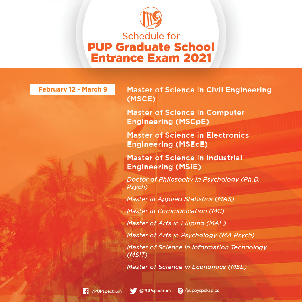 The Engineering Spectrum - LOOK: Online application for PUP Graduate ...