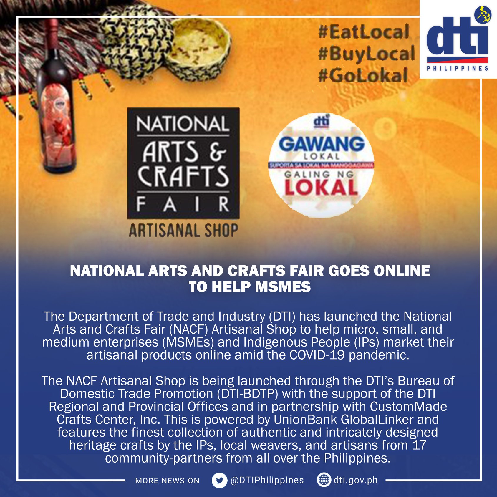 DTI Philippines - DTI has launched the National Arts and... | Facebook