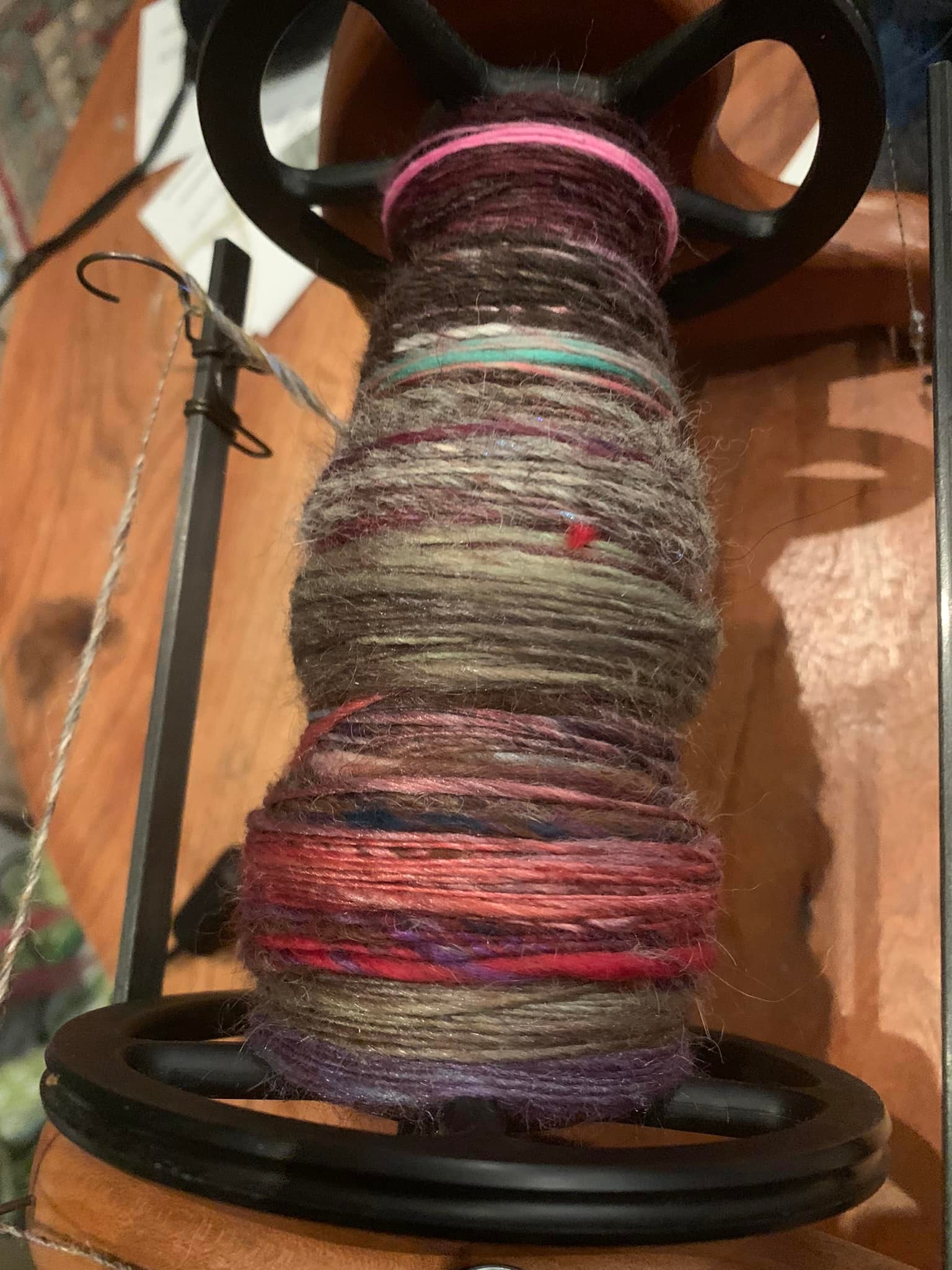 combo spinning yarn UPTTHOW Knitting WPI Multifunctional Ruler for Spinners Spinning Fibre Corriedale Hand Dyed