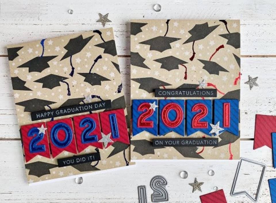 2021 grad cards Co. Congrats Card  White Horse Wine and Spirits They completely crushed it Gina K. Designs - Clear
