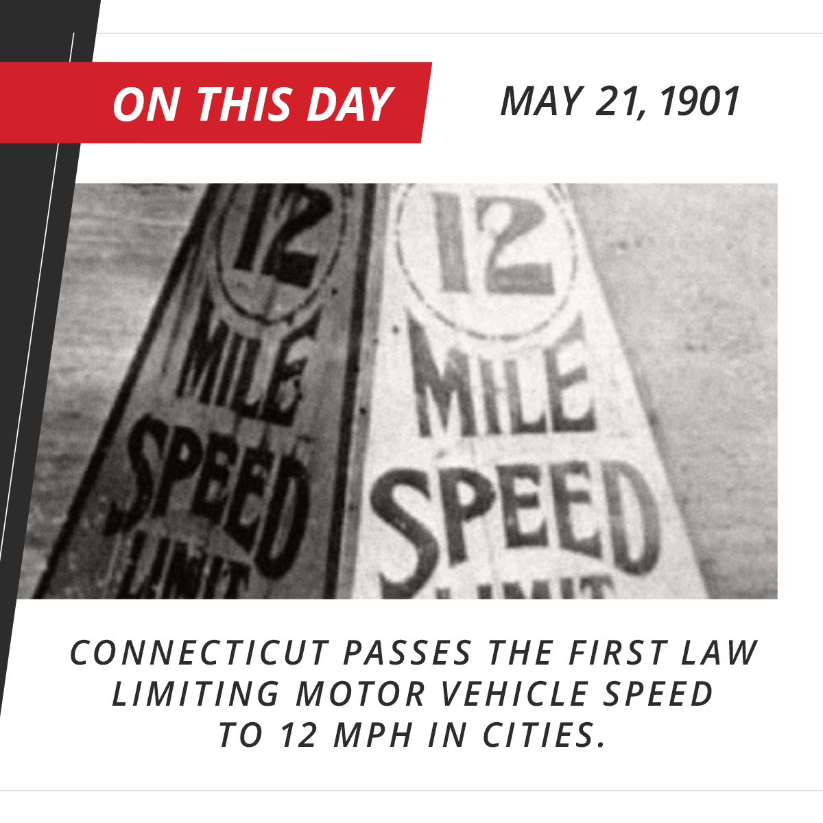 DOM360 - The first speed limit law was passed 120 years...