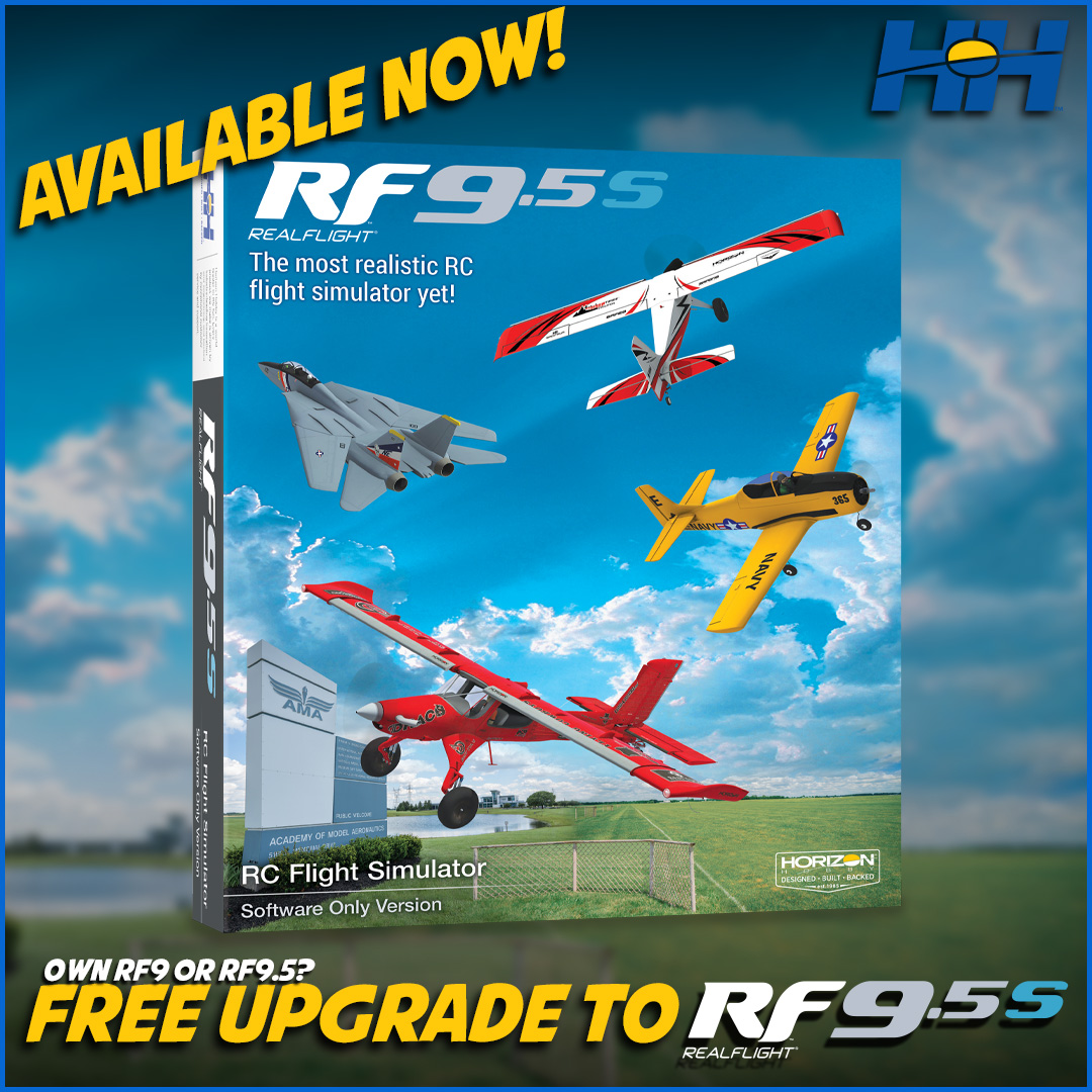 RealFlight® 9.5S adds more features to the #1 RC flight simulator