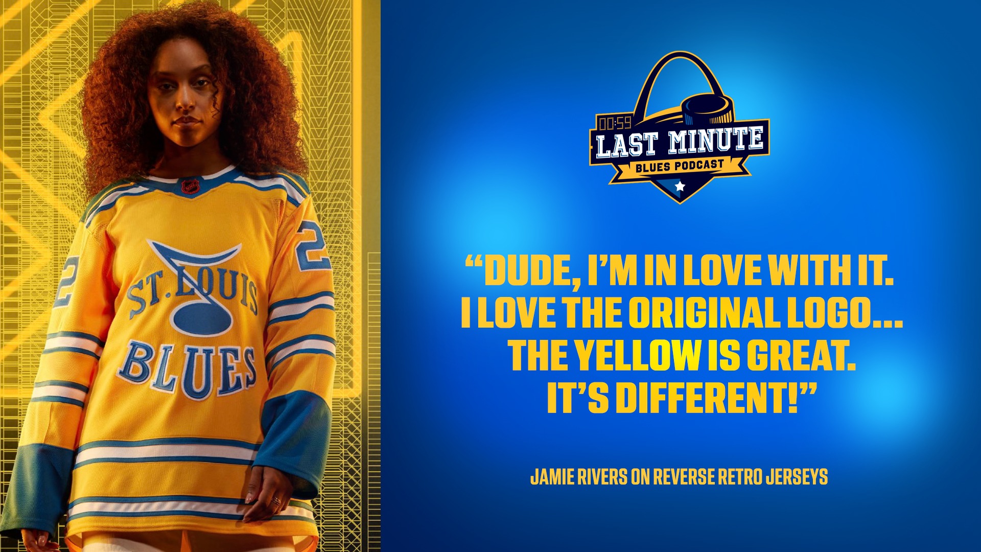 St. Louis Blues - Reverse Retros are a hit! Jamie Rivers...