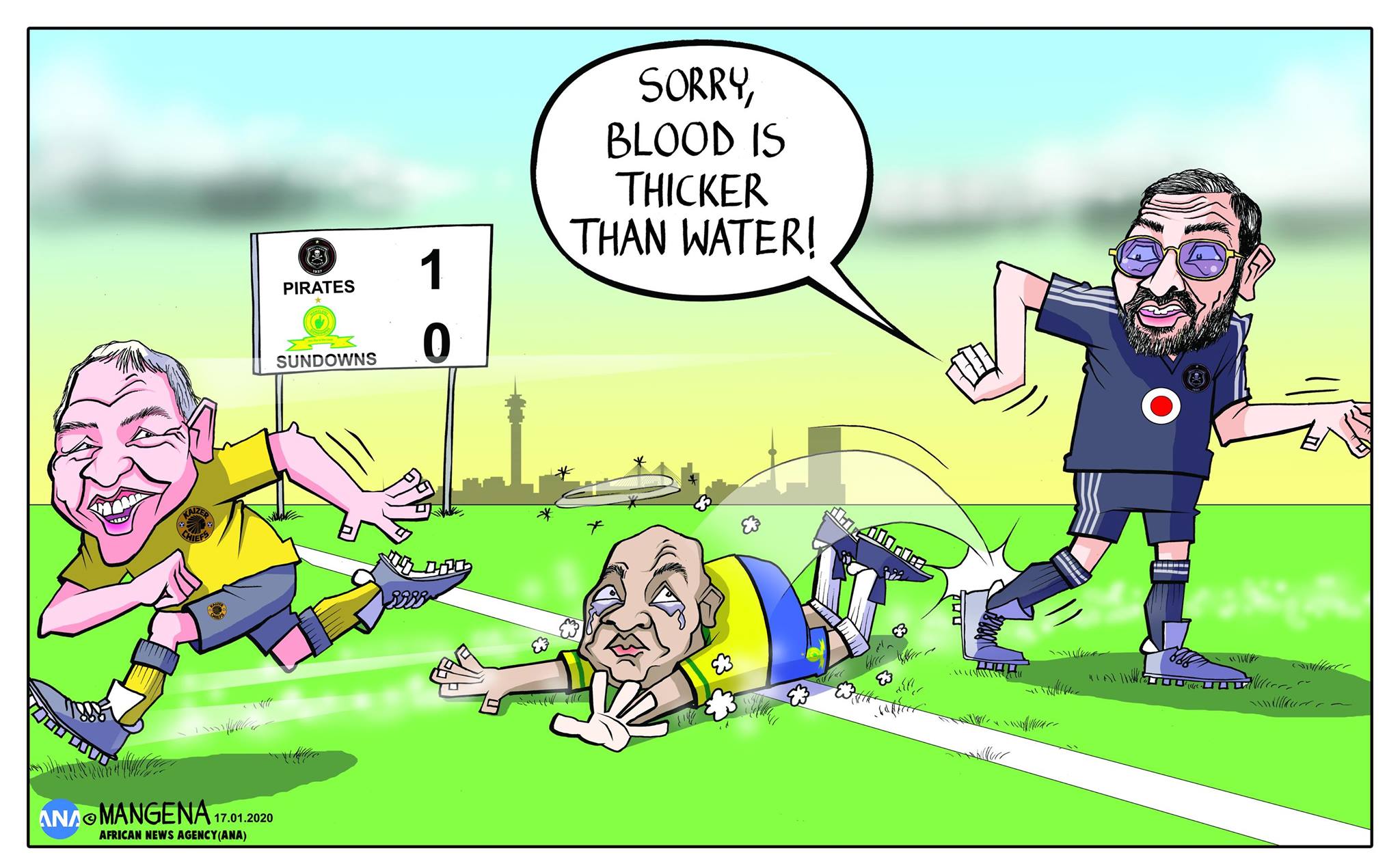 IOL News - Today's cartoon by Mangenatoons #Soccer... | Facebook