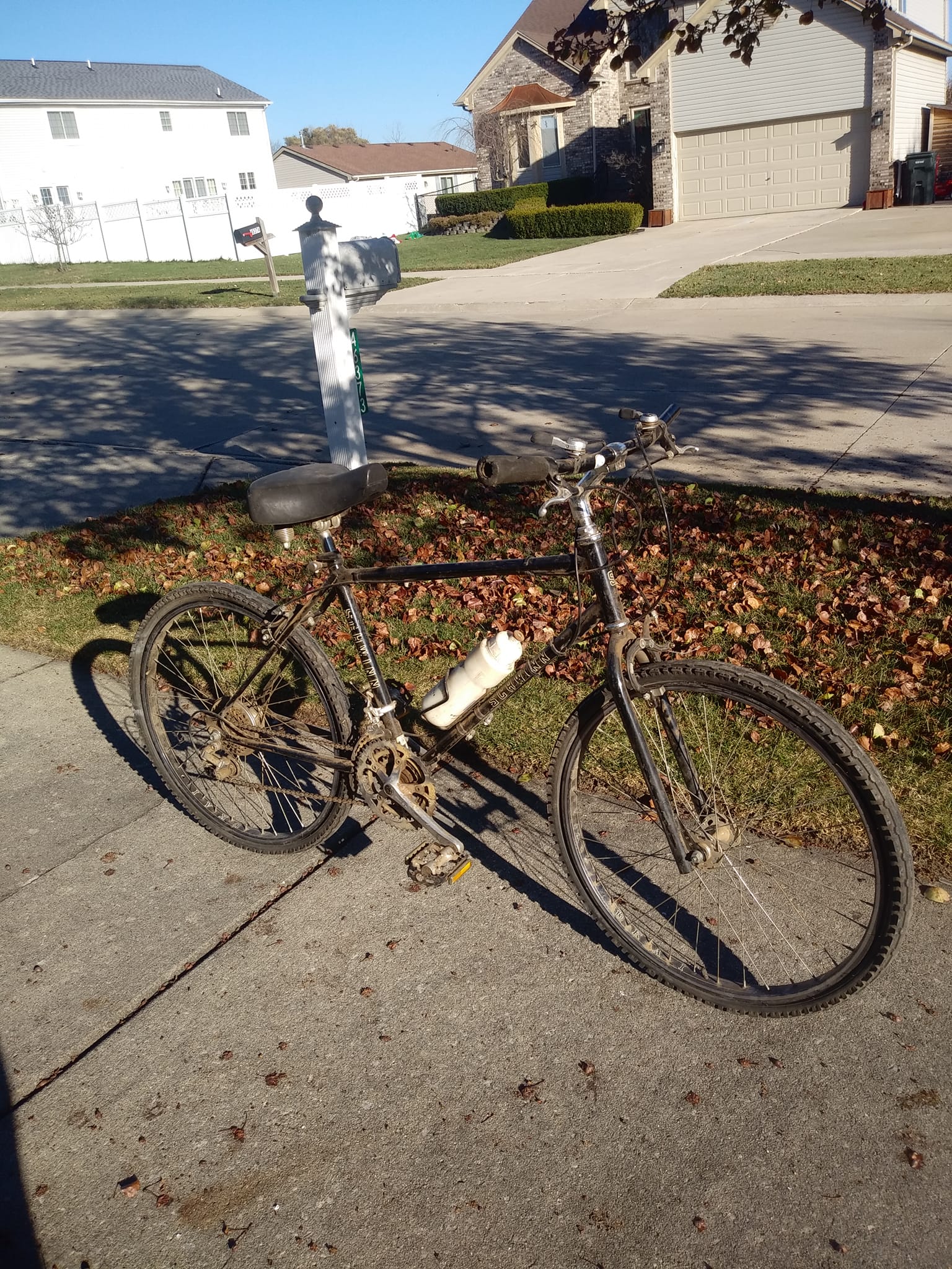 Vintage Schwinn with BMX components for sale