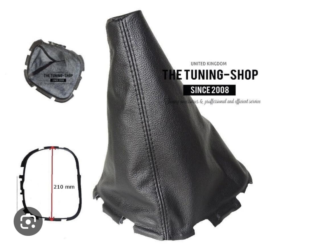 FOR NSSAN NAVARA D40 05-09 GEAR SHFT GATER LEATHER EMBRODERY GRAY