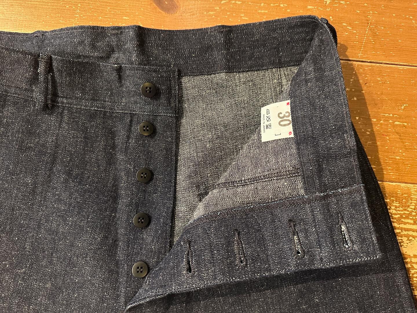 新入荷！！ WAREHOUSE Lot1233 U.S.NAVY DENIM TROUSERS おそらく40 