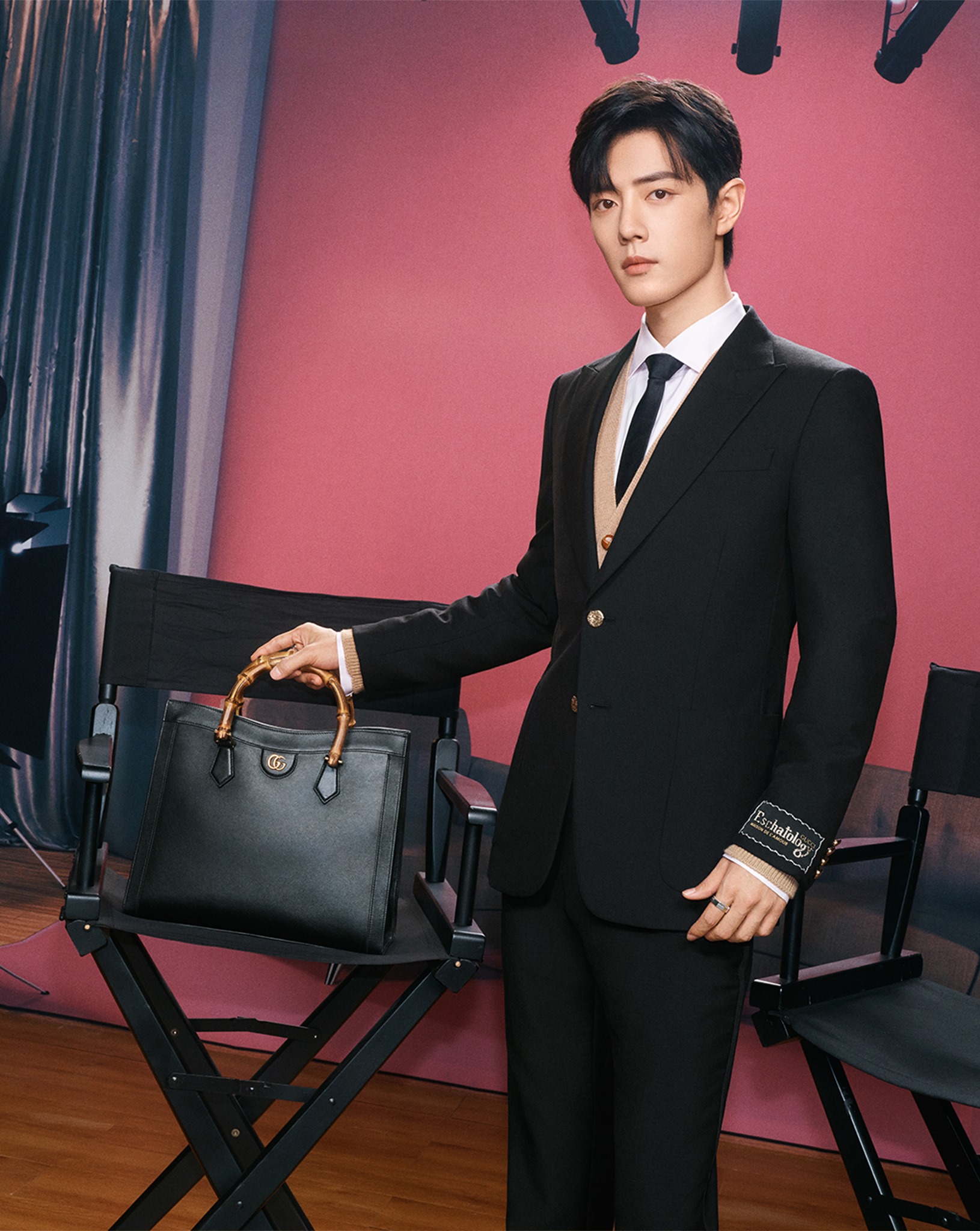 Captured with the Gucci Diana bag—a statement piece defined by its