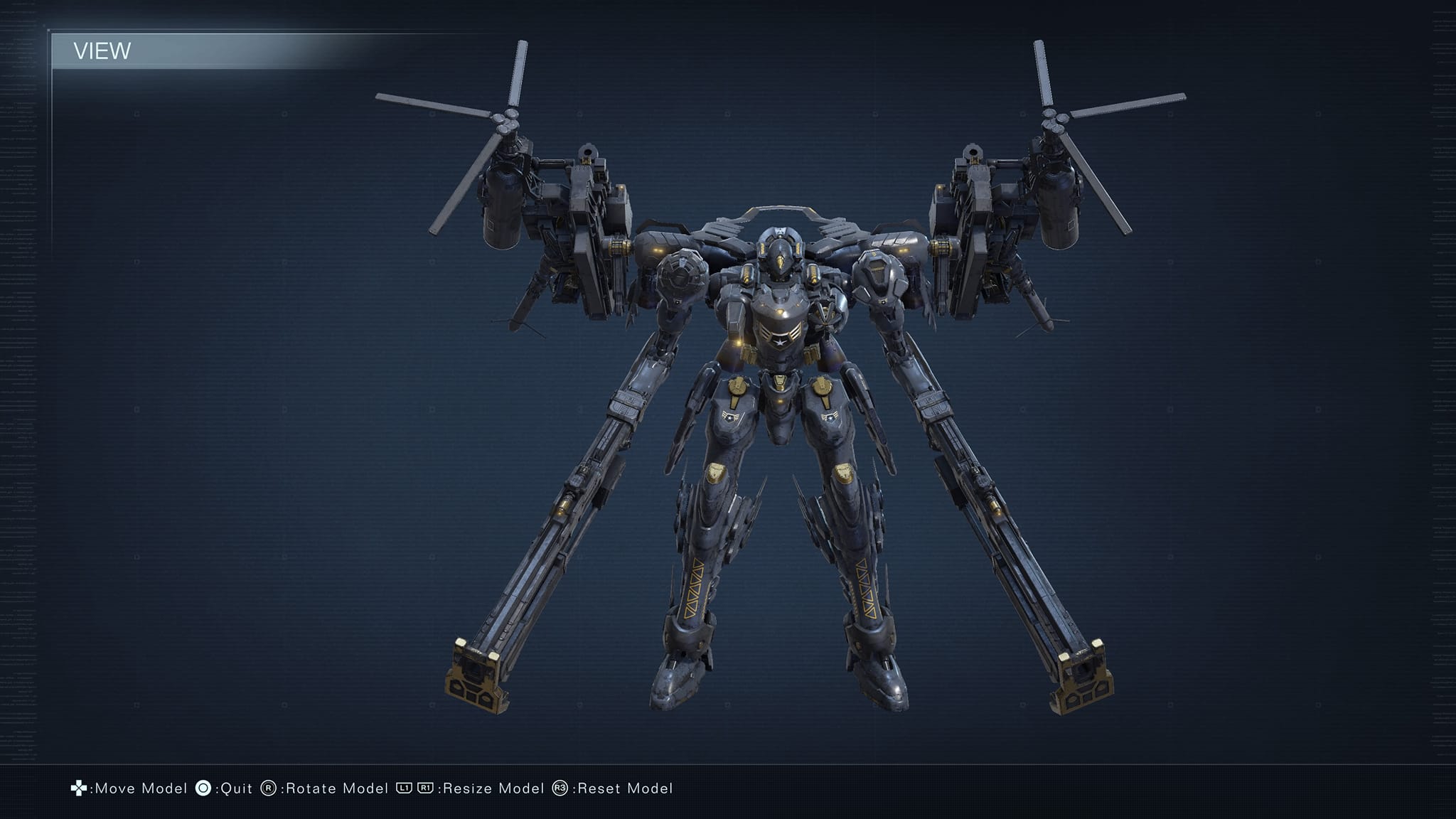 Armored Core custom design inspired by military aircraft
