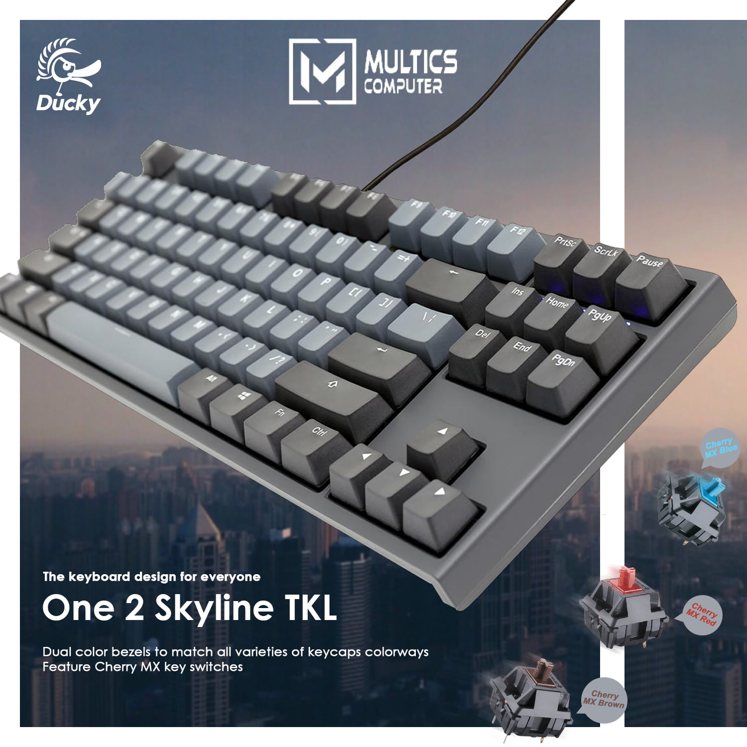 Sunway Pyramid - The Ducky Keyboard Malaysia One 2 Skyline TKL. A ...