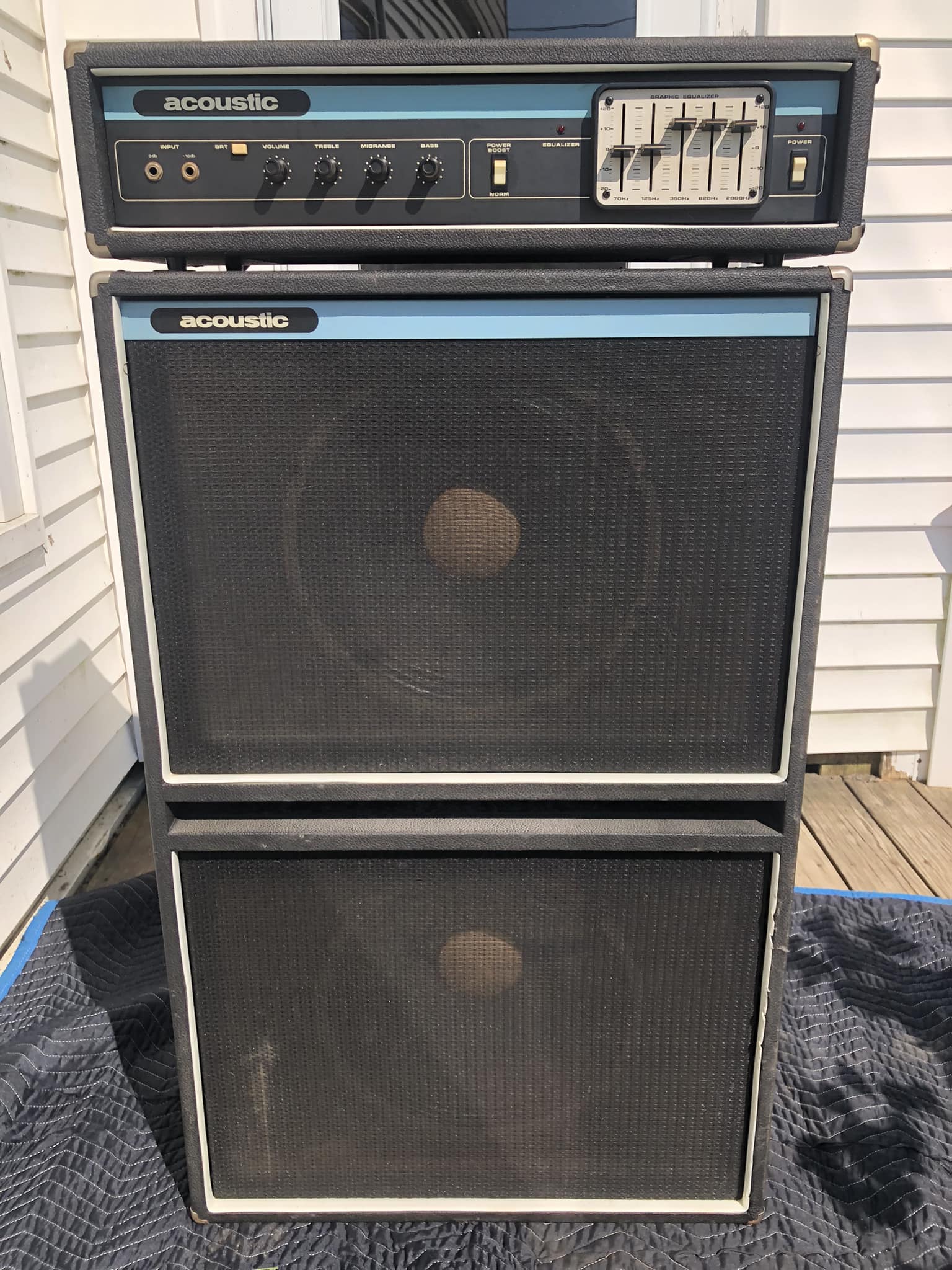 Playing Jaco Pastorius' old Acoustic Model B220 amp and 406 cab