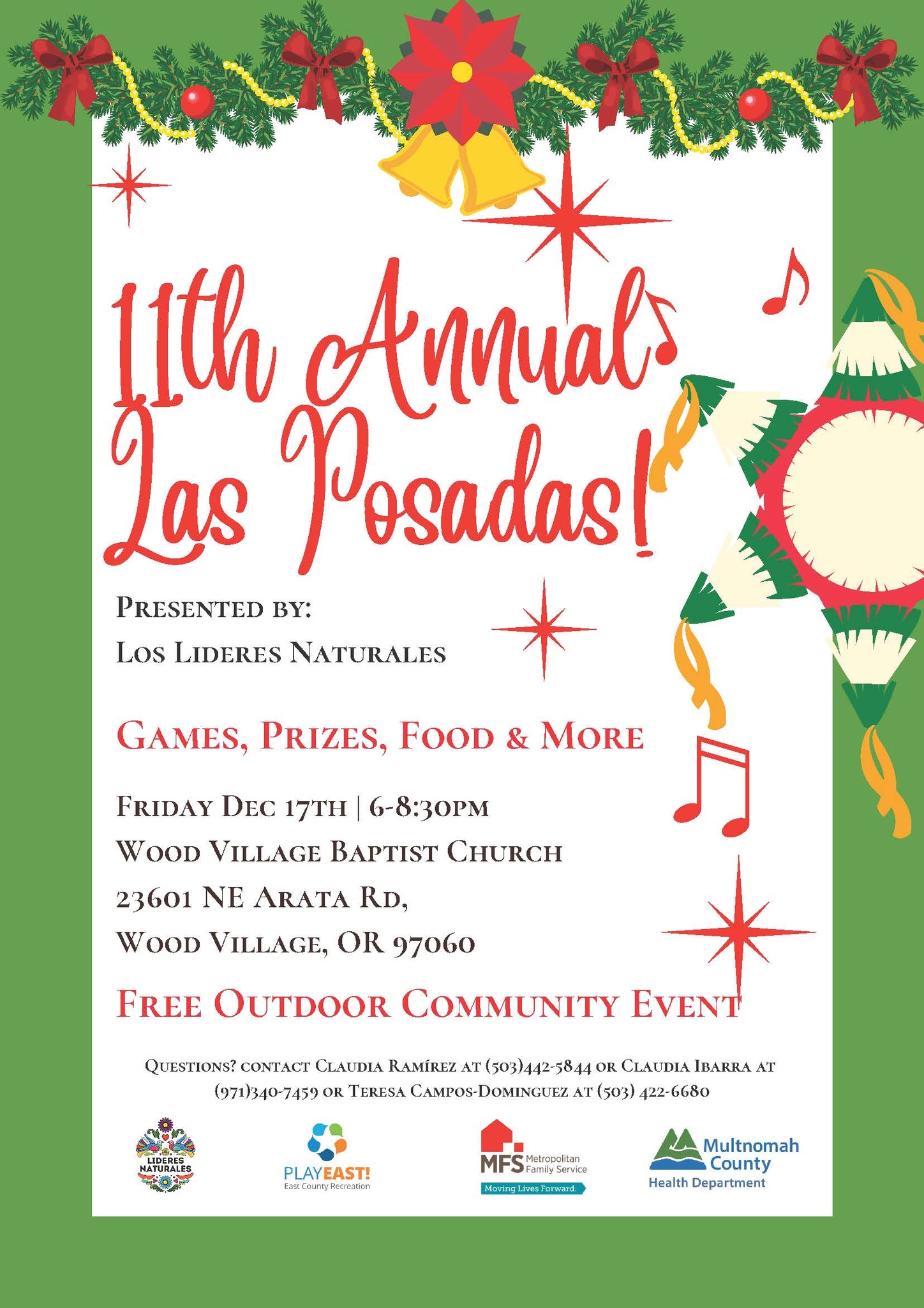 Las Posadas event is today!... - City of Wood Village, OR | Facebook