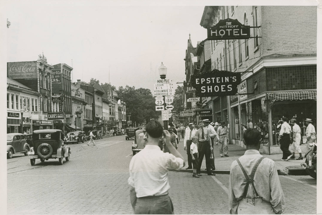 Ohio - This photo from our collection shows a busy downtown