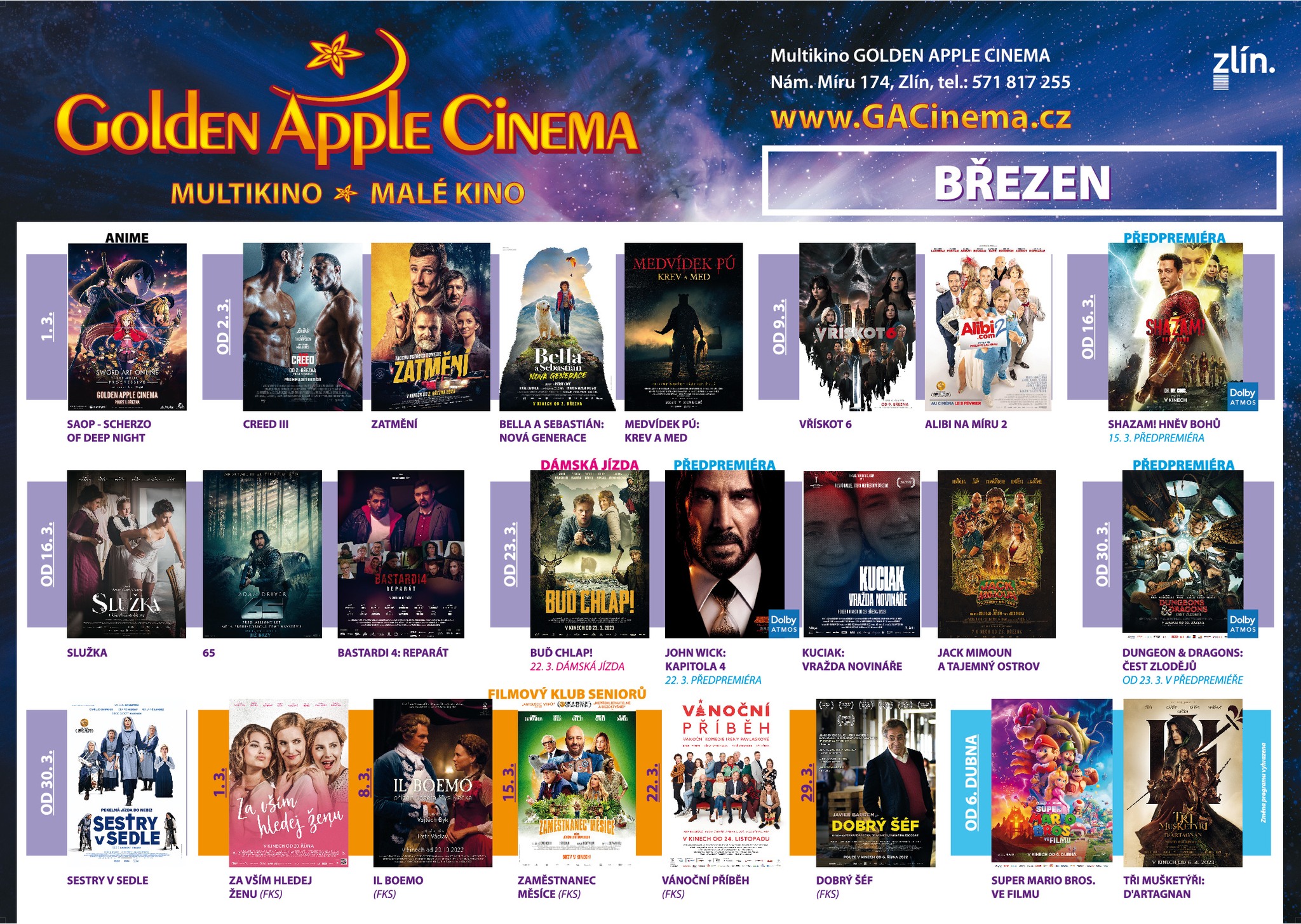 Multikino Golden Apple Cinema Zlín - Březnové premiéry vypadají lákavě ...
