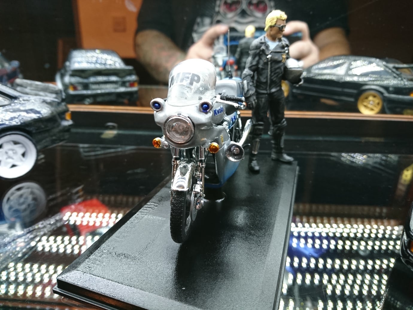 1:18 RAD ACE Goose Kwaka Z1000 Police Bike Mad Max Custom 