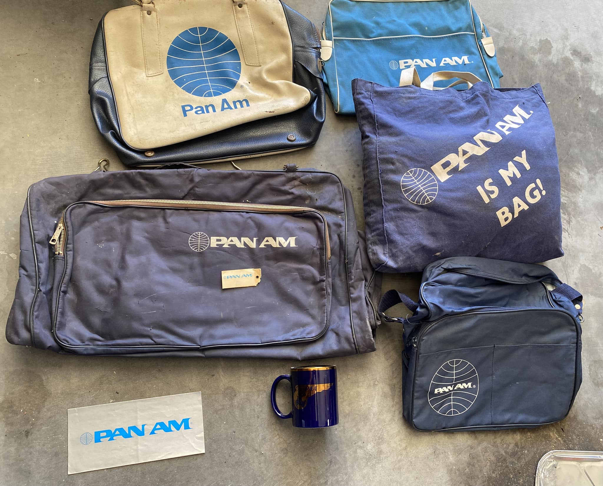 Who remembers these Pan Am Cargo pouches?