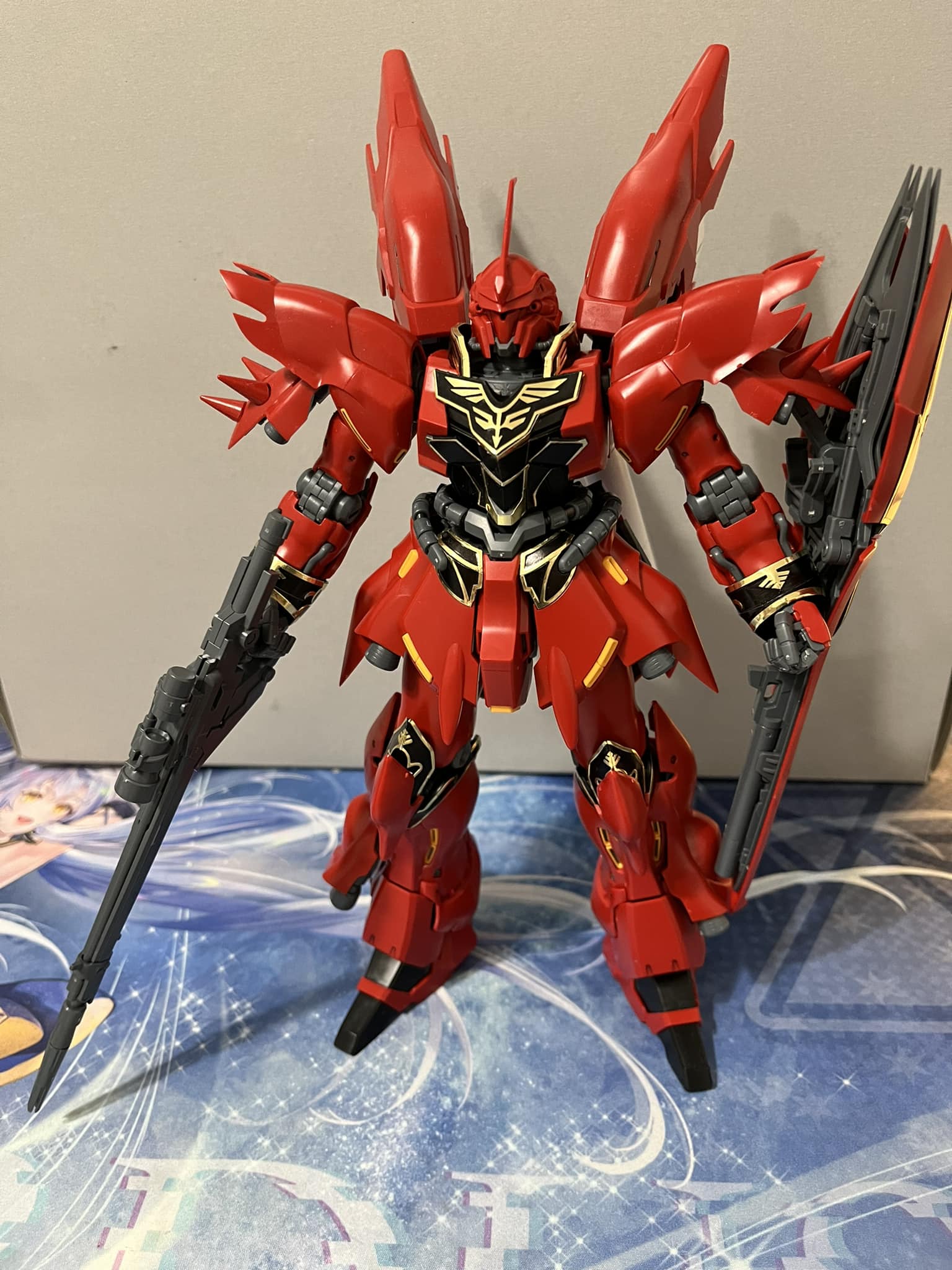 Metal Detail-Up Parts Set For Bandai MG 1/100 Sinanju Ver.Ka/OVA - Gold Color Upgrade Kit