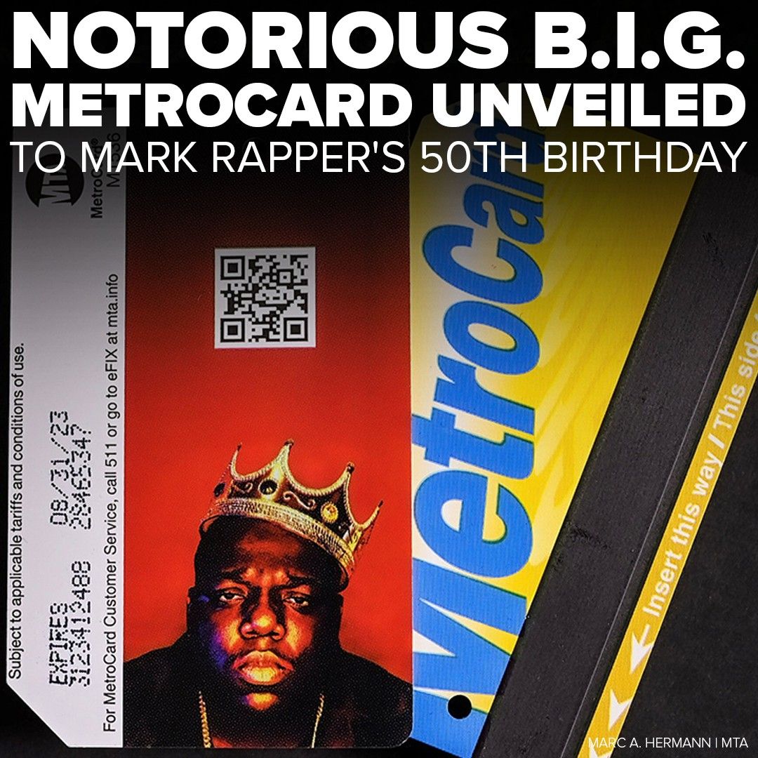 Notorious Big Metro Card Design