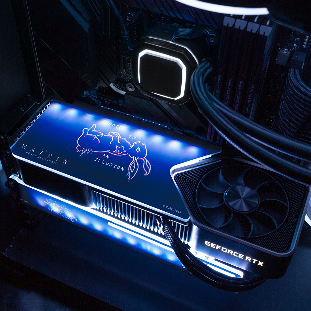 大飽眼福阿 🤩 以駭客任務為發想創作的 GPU 背板 ️ 💚 💙... - NVIDIA GeForce Taiwan | Facebook