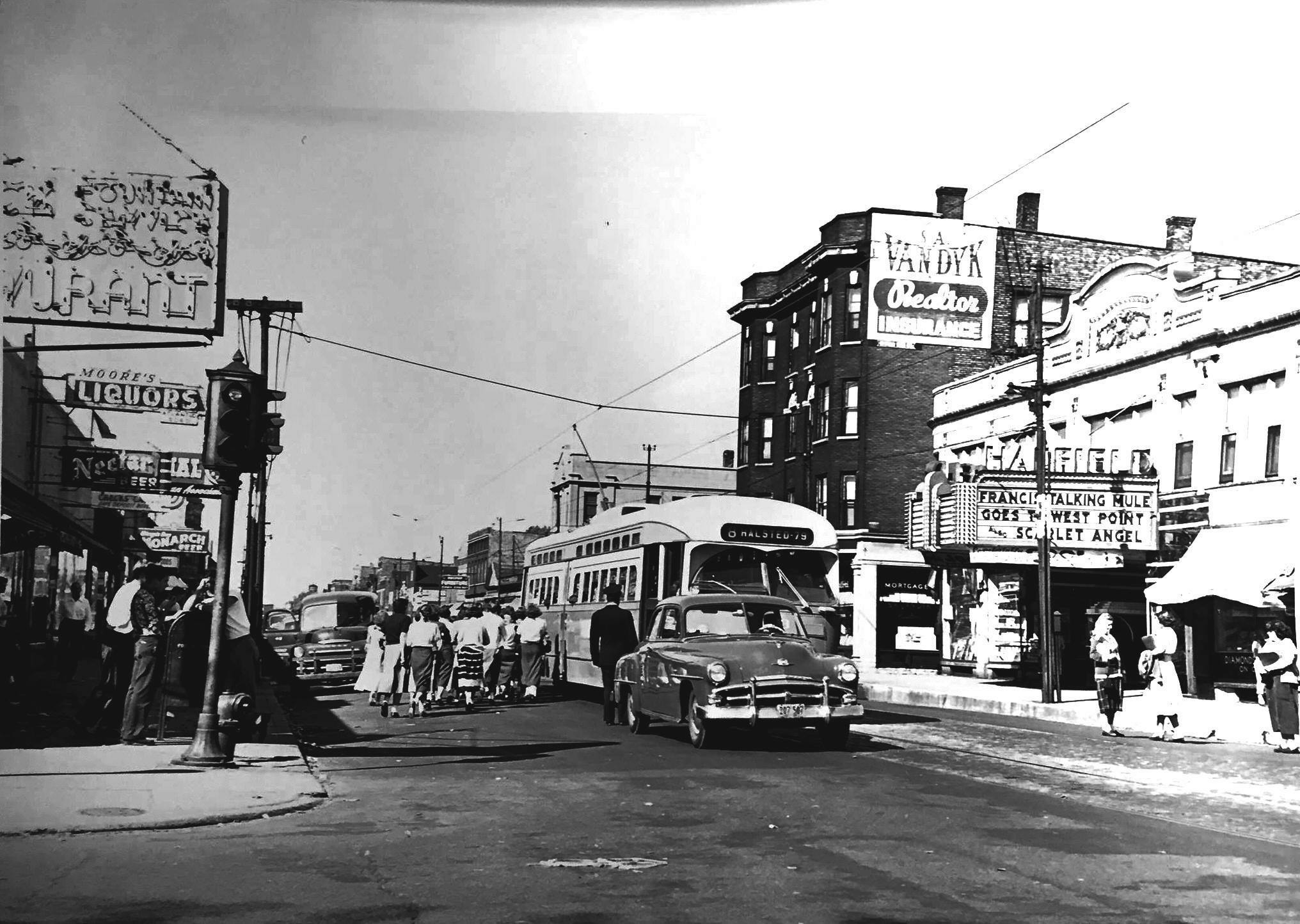 HALFIELD Theatre (Halsted/Garfield) 1952. from the Mildred Mead 