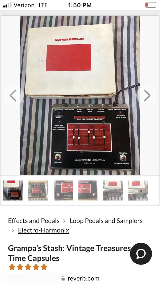 1981 Electro-Harmonix 16 Second Digital Delay & Controller In the