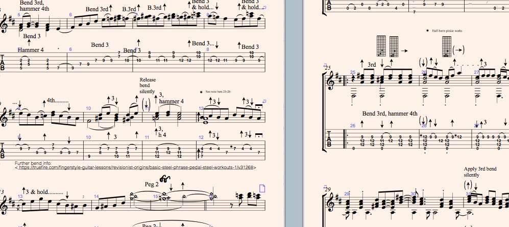 I just transcribed to TAB, the head for the Larry Carlton tune