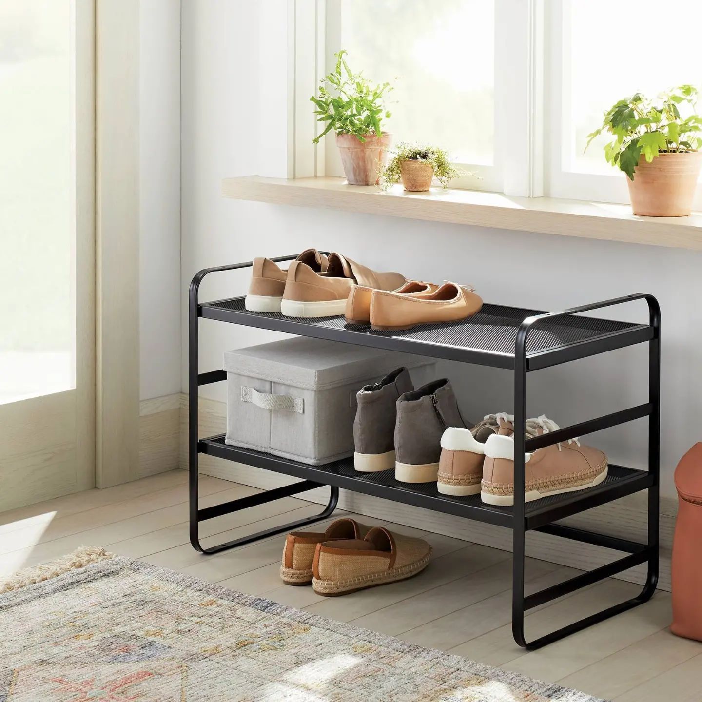 REAL HOME - New Target Brigthroom 2-Tier Mesh Shoe Rack...