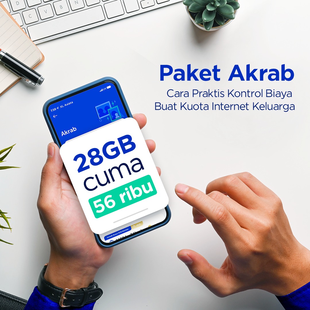 myXL - Selain jadi lebih praktis, dengan Paket Akrab...