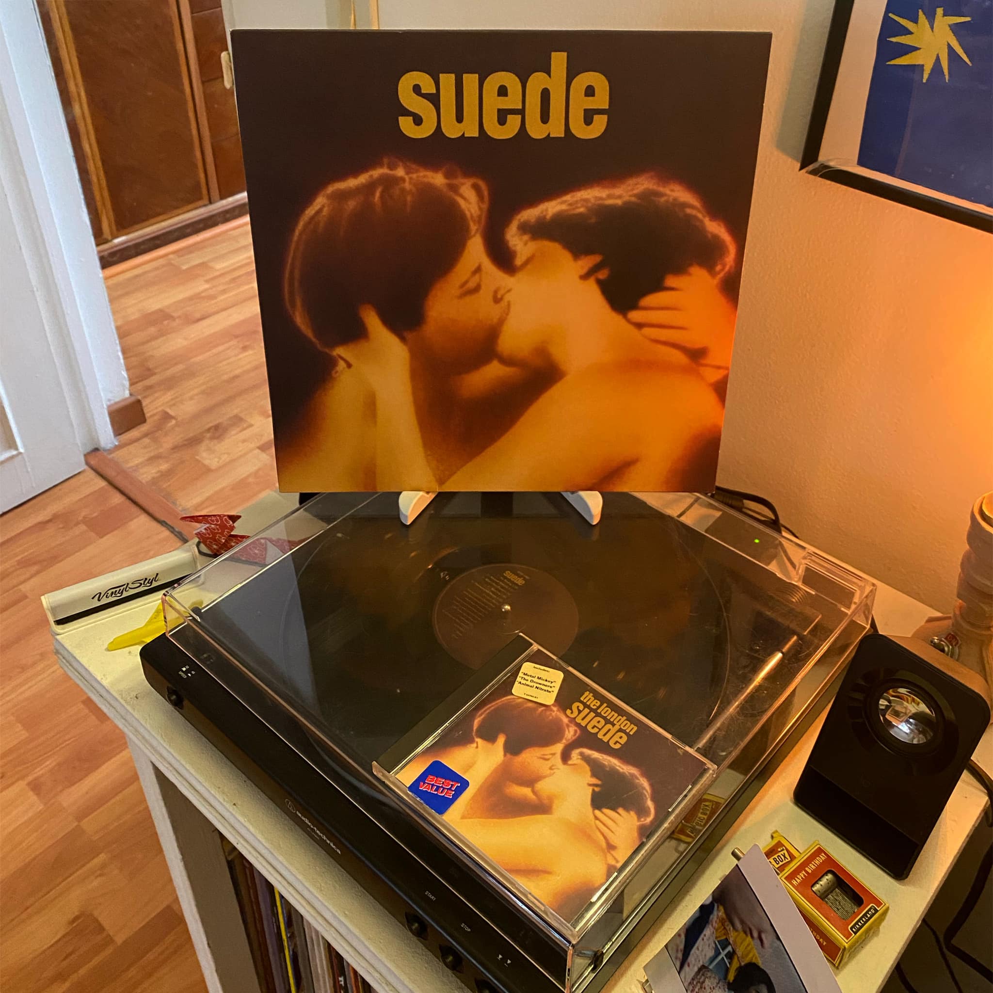 First suede disc purchased by fans?