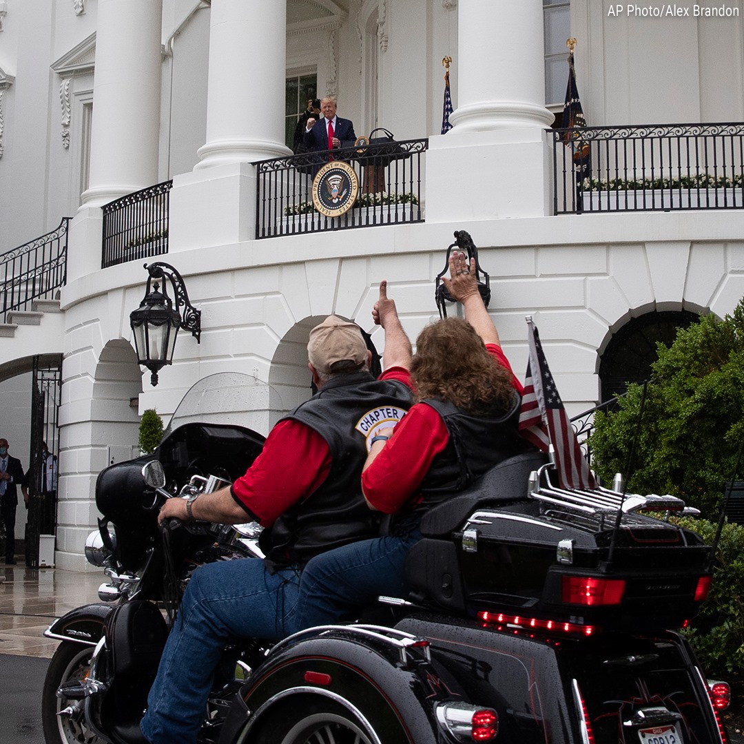 Fox News - President Donald J. Trump watches riders from... | Facebook