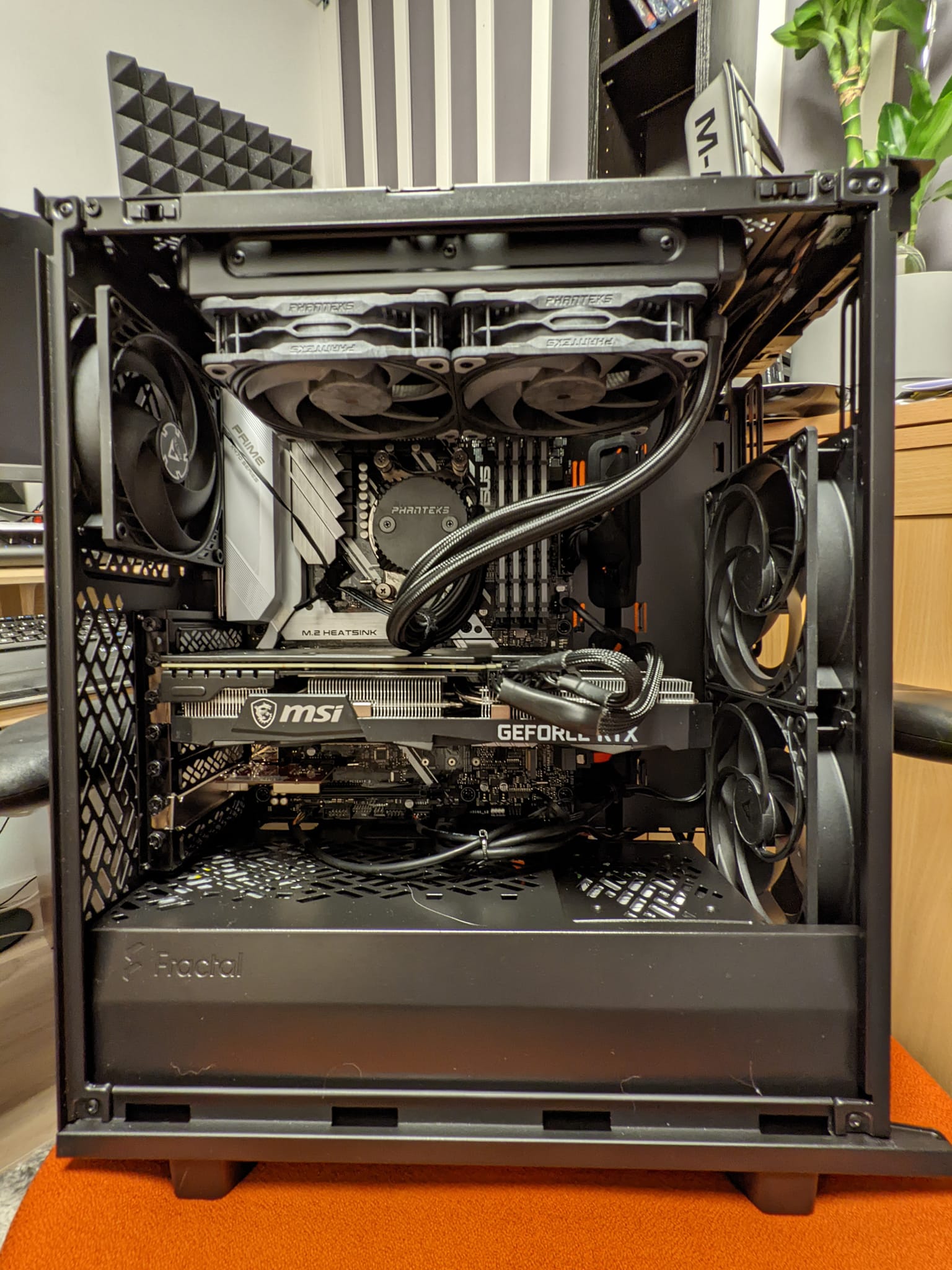 Upgraded to AIO DarkFlash Twister DX240 in micro ATX PC case