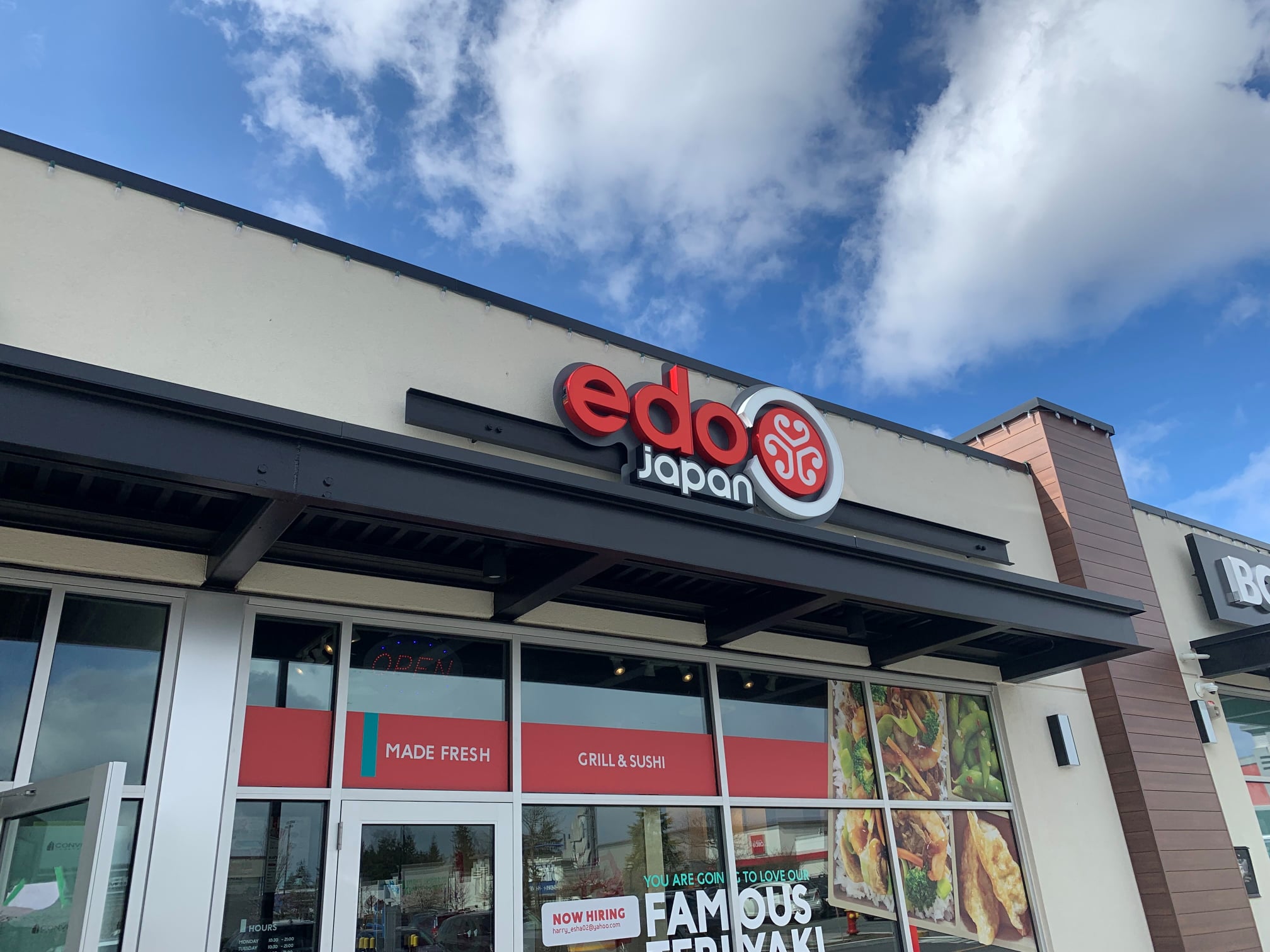 Edo Japan now open at Country Club... - Country Club Centre