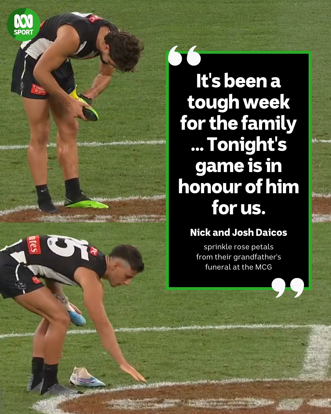 ABC - It's been a tough week for the Daicos family, after Magpies icon ...
