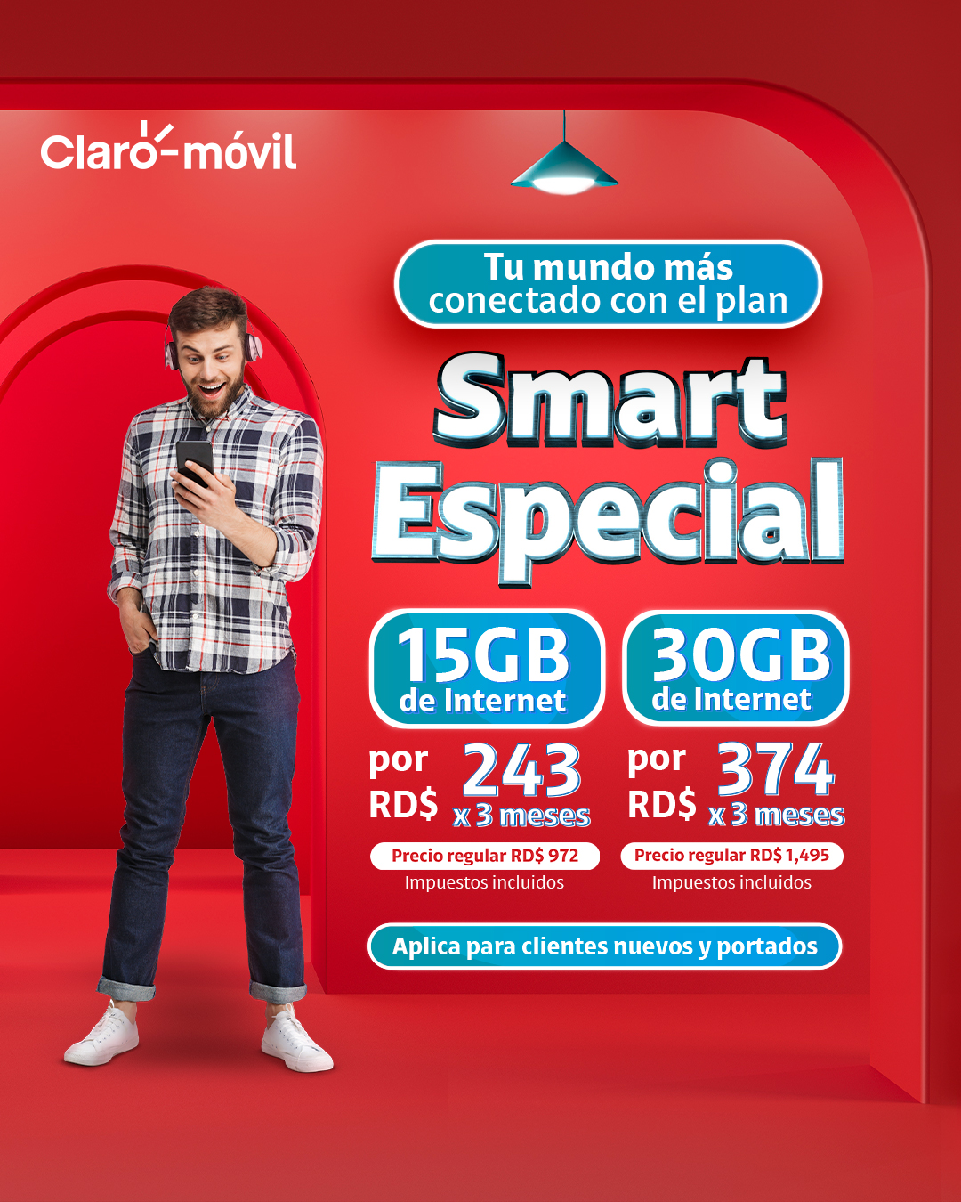 Claro RD - 🌐 Claro te asegura un mundo más conectado al... | Facebook
