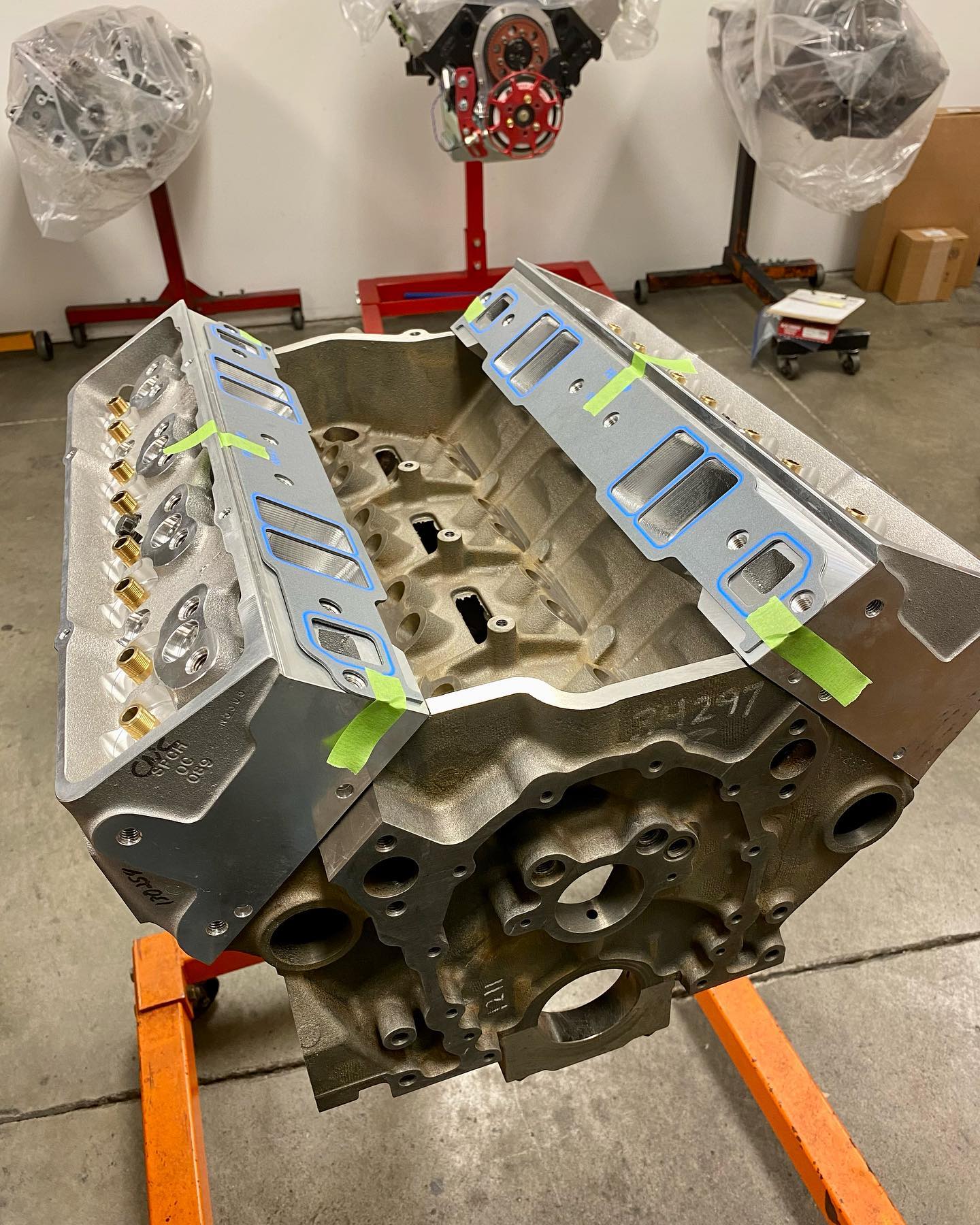 CNC-Motorsports - SB Chevy 358 mock up in process....