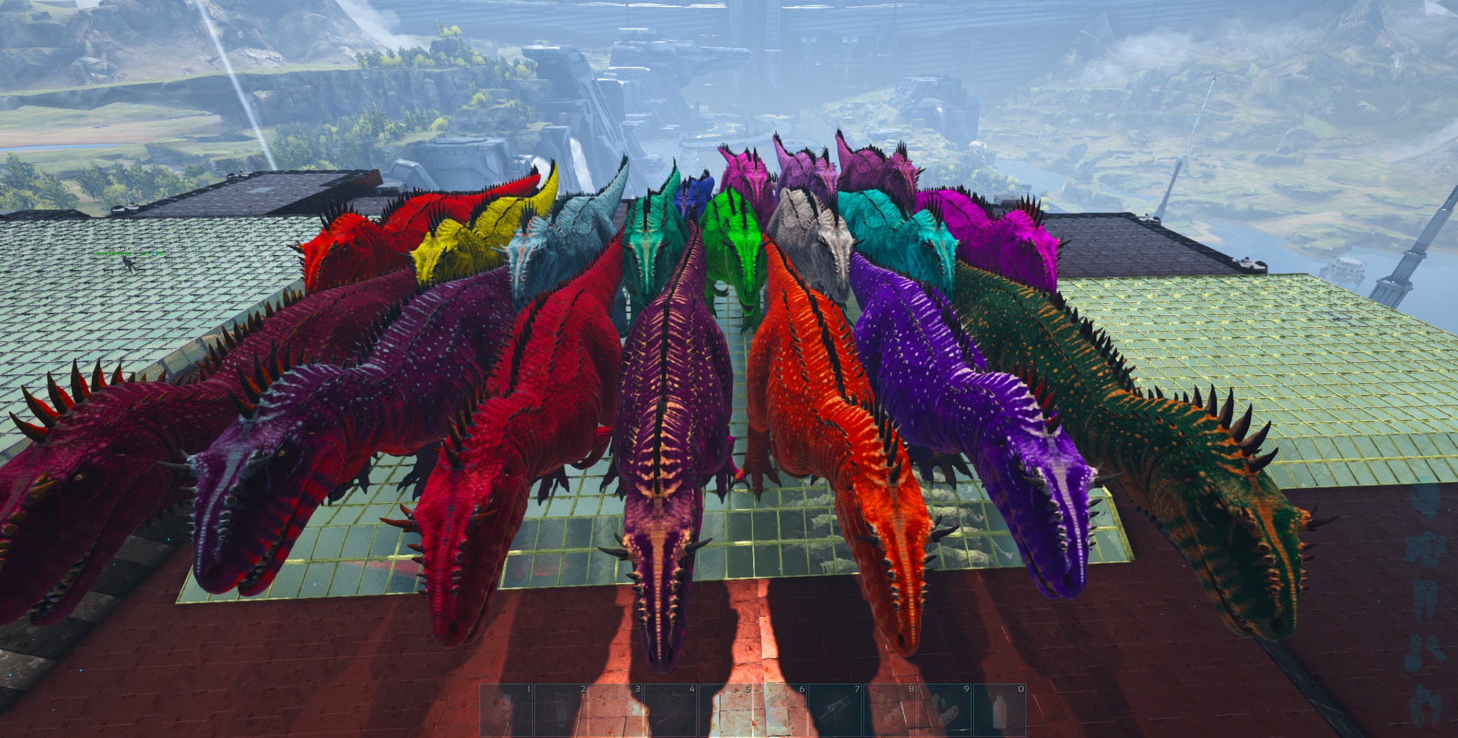 What do the different colors of drops in Ark Survival represent?