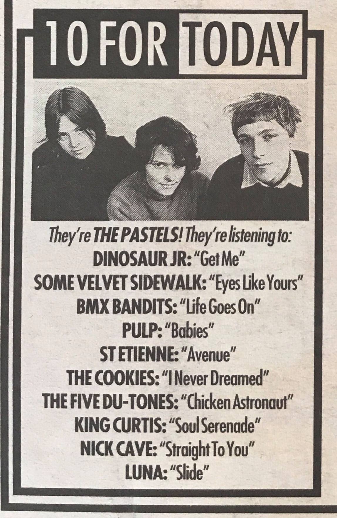 The Pastels released 'Truckload of Trouble' 33 years ago on