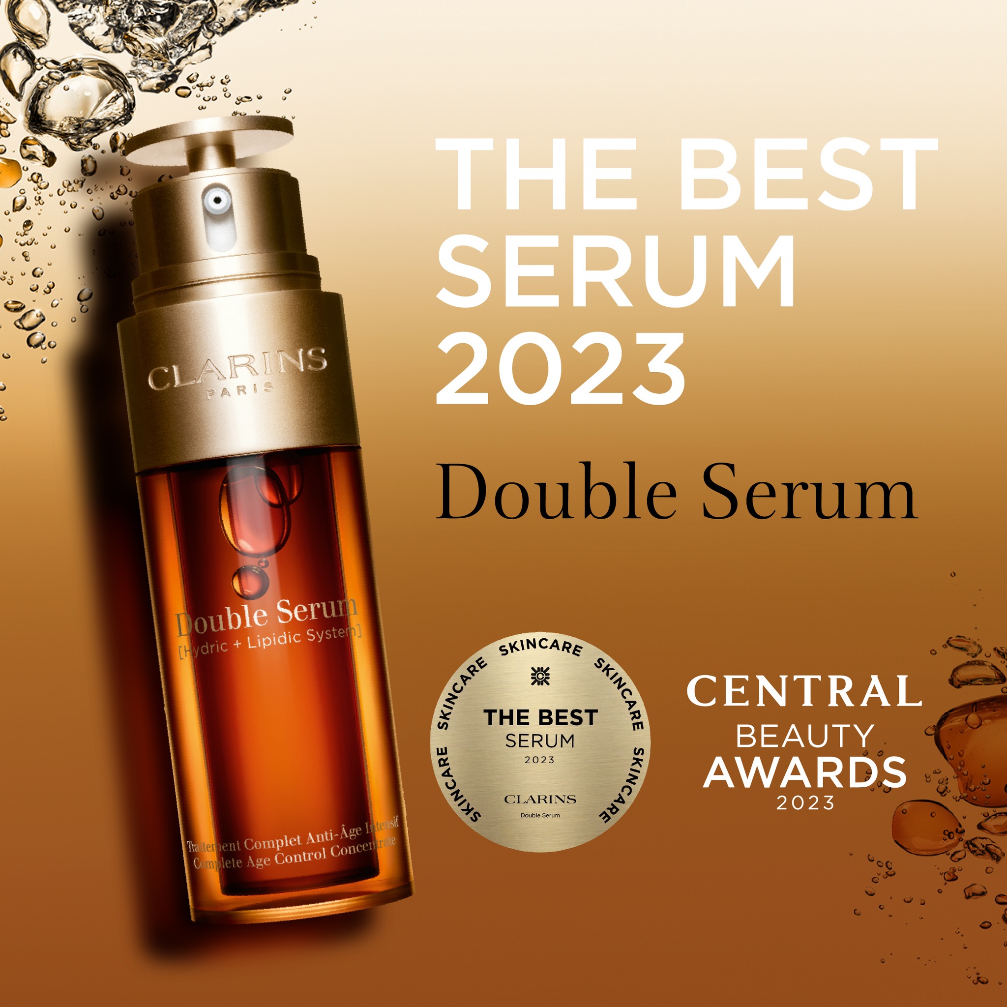 Clarins - 🏆 The Best Serum 2023 - Clarins Double Serum ชนะรางวัลเซรั่ม ...