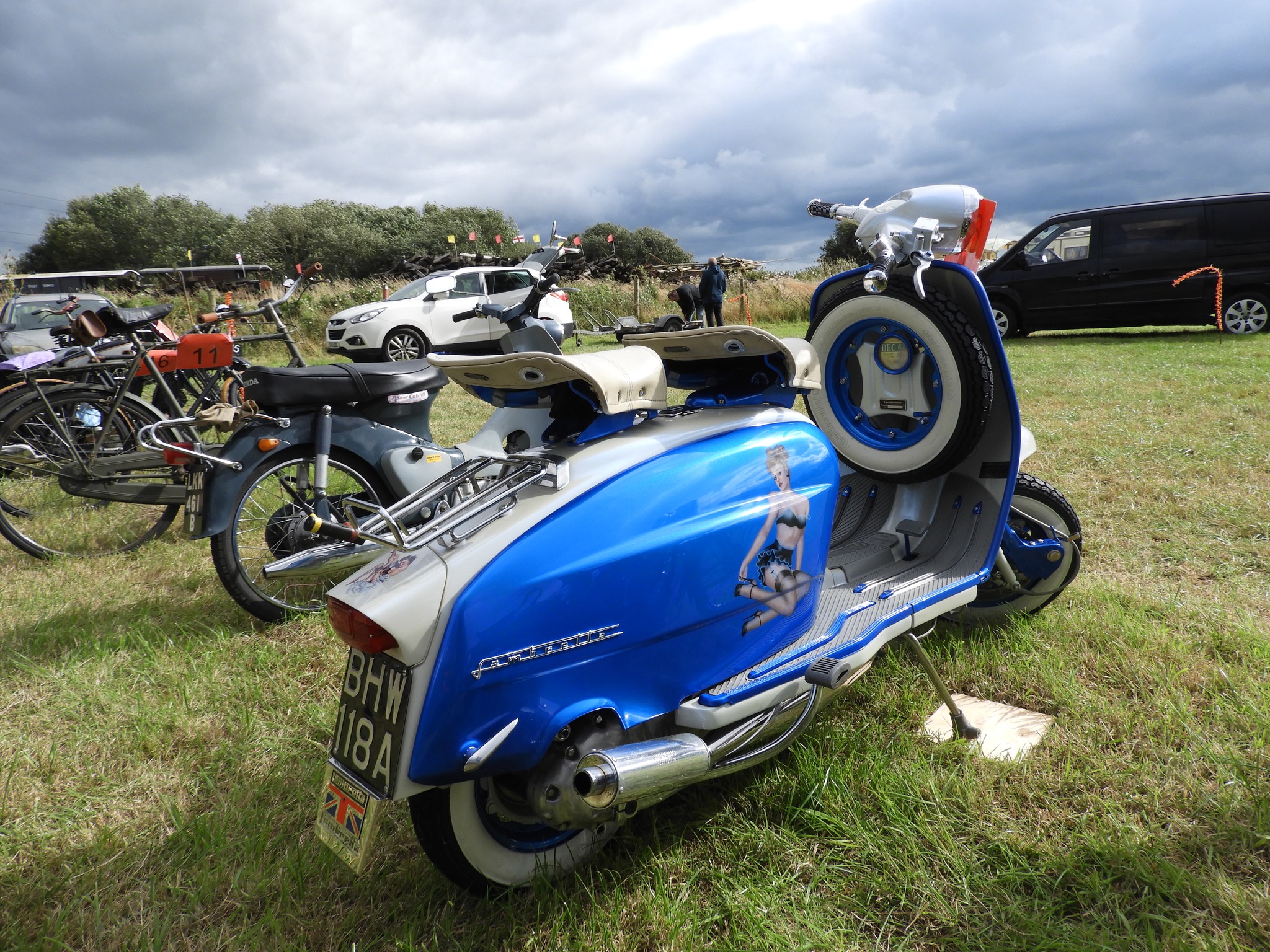 1963 Lambretta 150 Li. Lots of fun on a 1960s scooter, for two of