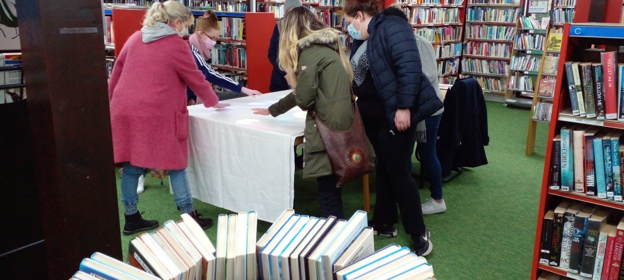 Clare Libraries - I5 students and their teacher from...