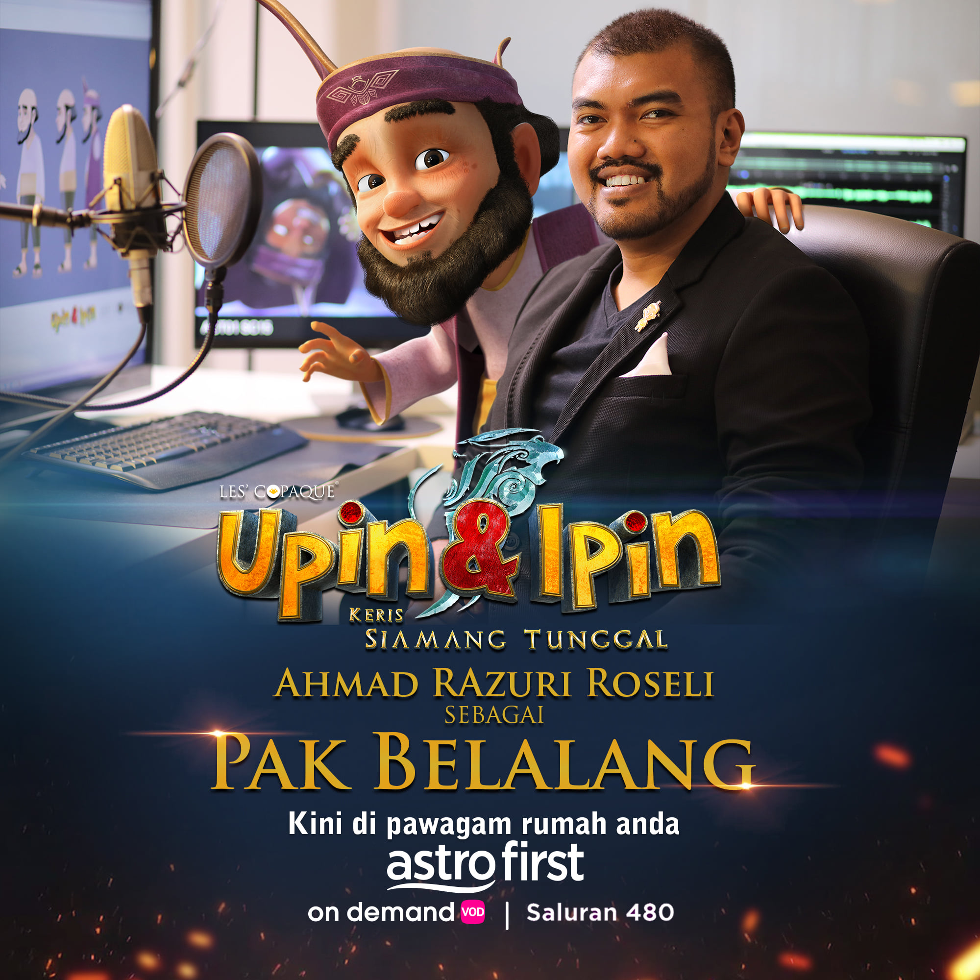 Upin Ipin Pelakon Suara Bagi Watak Pak Belalang Adalah Pengarah Upin Ipin Keris Siamang Tunggal Sendiri Iaitu Ahmad Razuri Atau Nama Manja Dengan Panggil Ee Hensem Konfiden Tu Penting