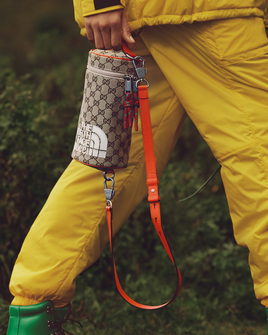 In the new The North Face x Gucci campaign to celebrate the launch