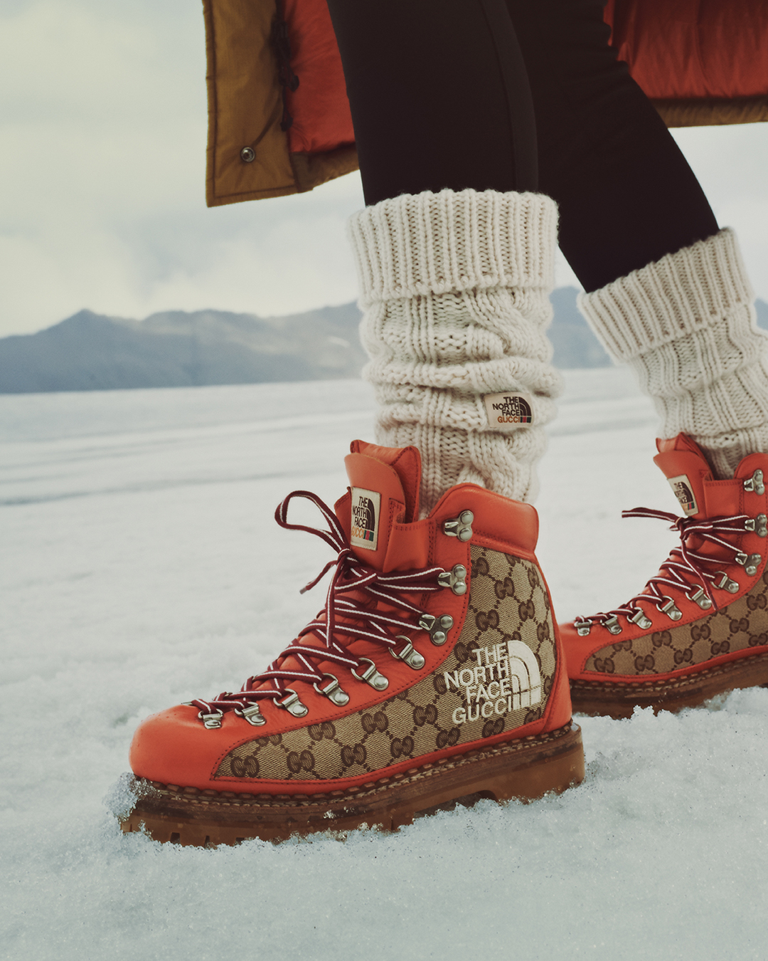 【美品】THE NORTH FACE x GUCCI ハイキングブーツ The second chapter of The North Face x Gucci collection comprises