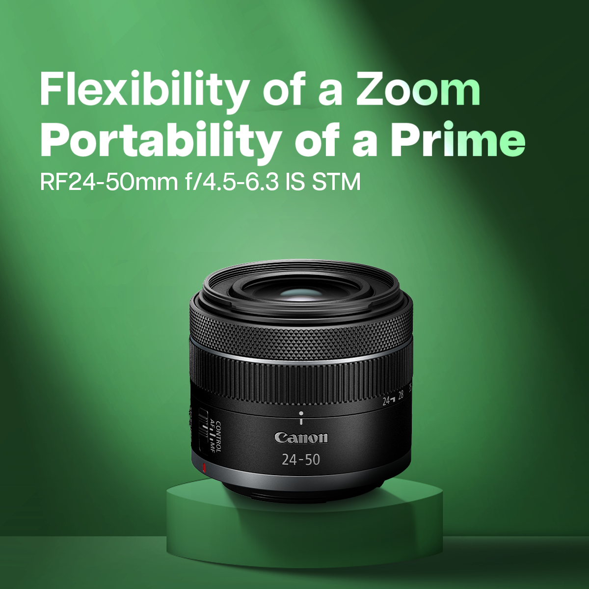 The RF24-50mm f/4.5-6.3 IS STM is now on sale! Weighing approx 