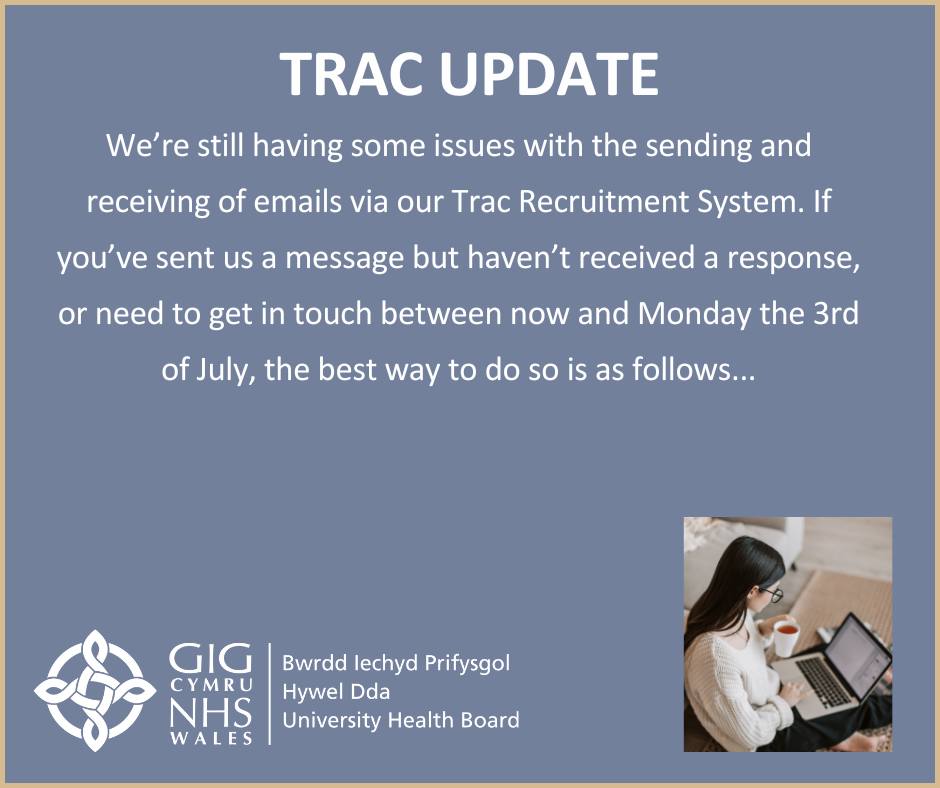 ️ Trac Update ️ We’re still... - Swyddi Hywel Dda Jobs | Facebook