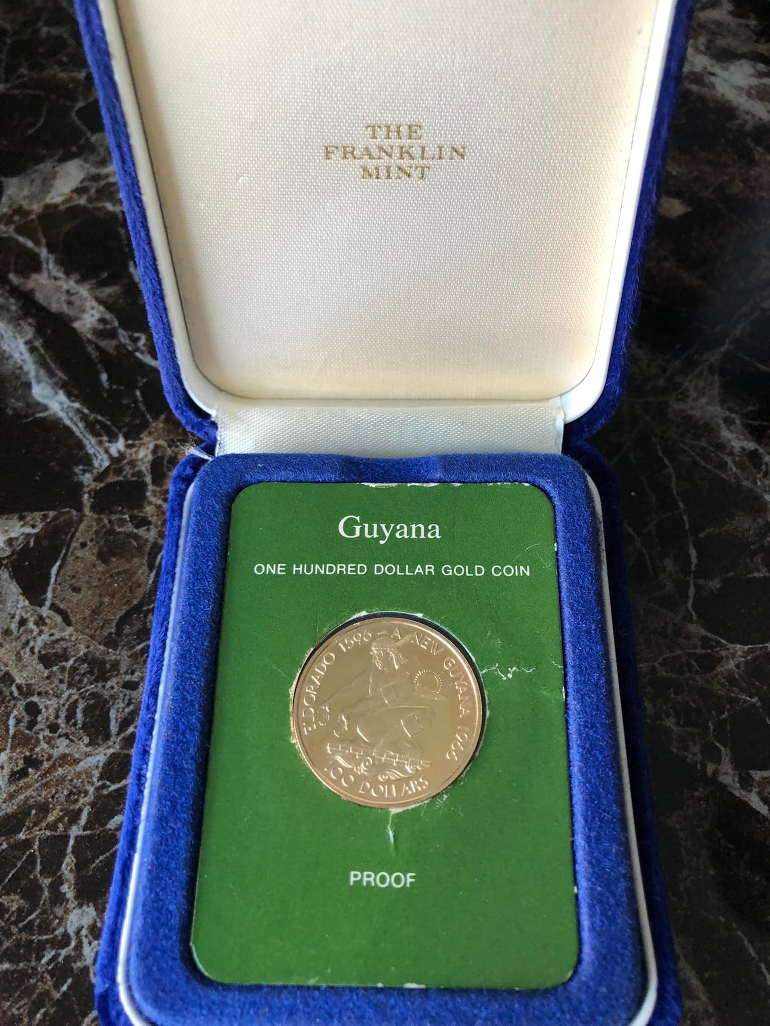 1976 Guyana 100 gold coin commemoration